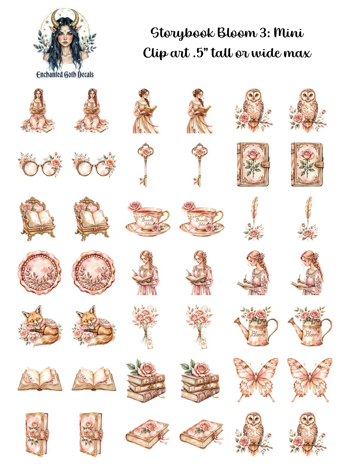 Storybook Bloom 3 - Clipart Mini