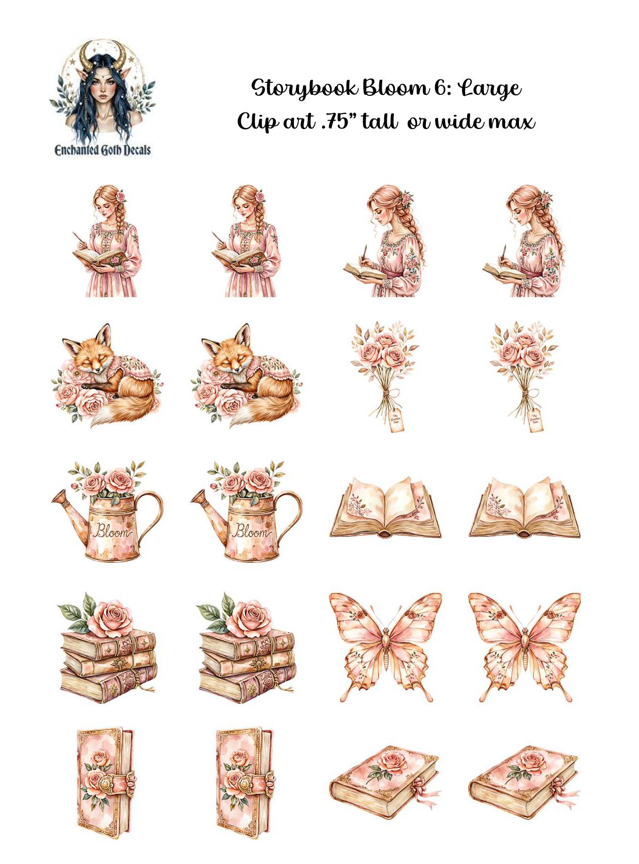 Storybook Bloom 6 - Clipart