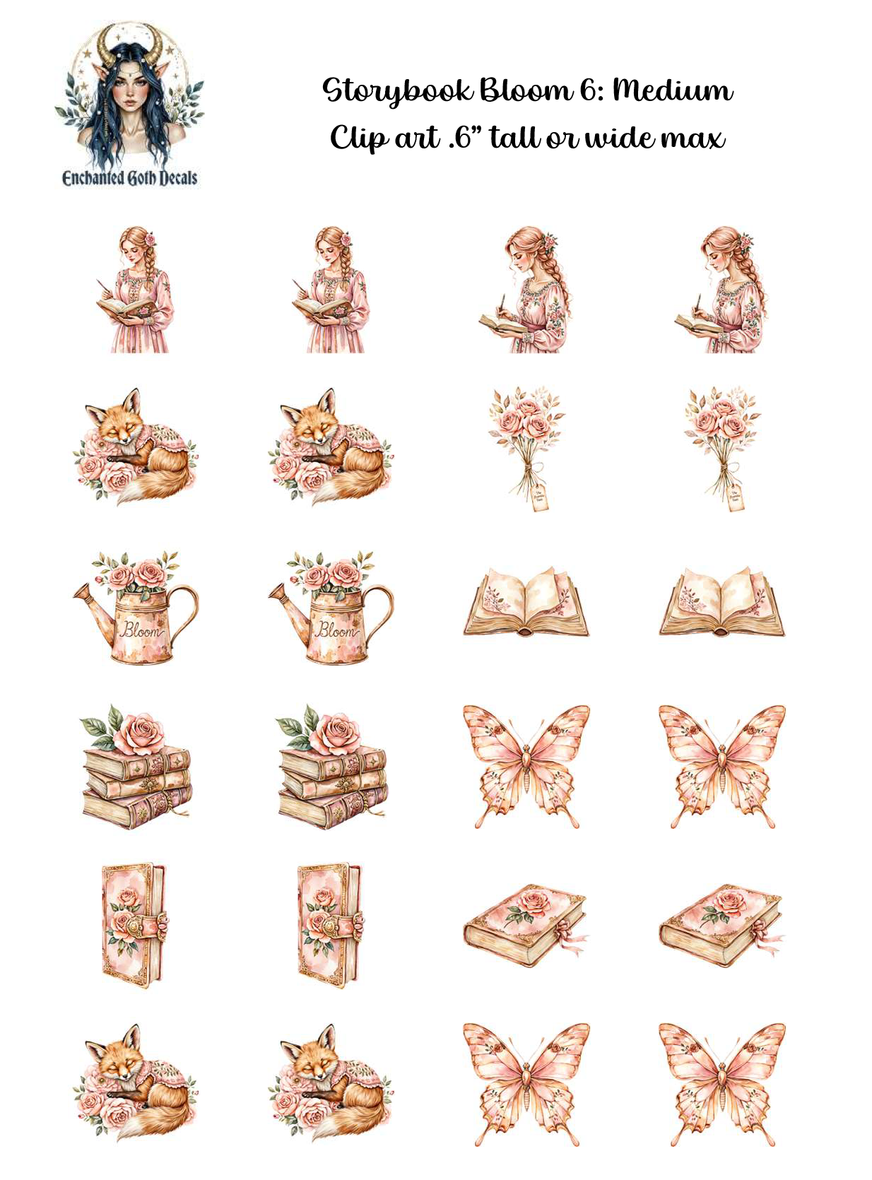 Storybook Bloom 6 - Clipart