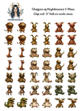 Stuffies of Nightmares 1 - Clipart Mini