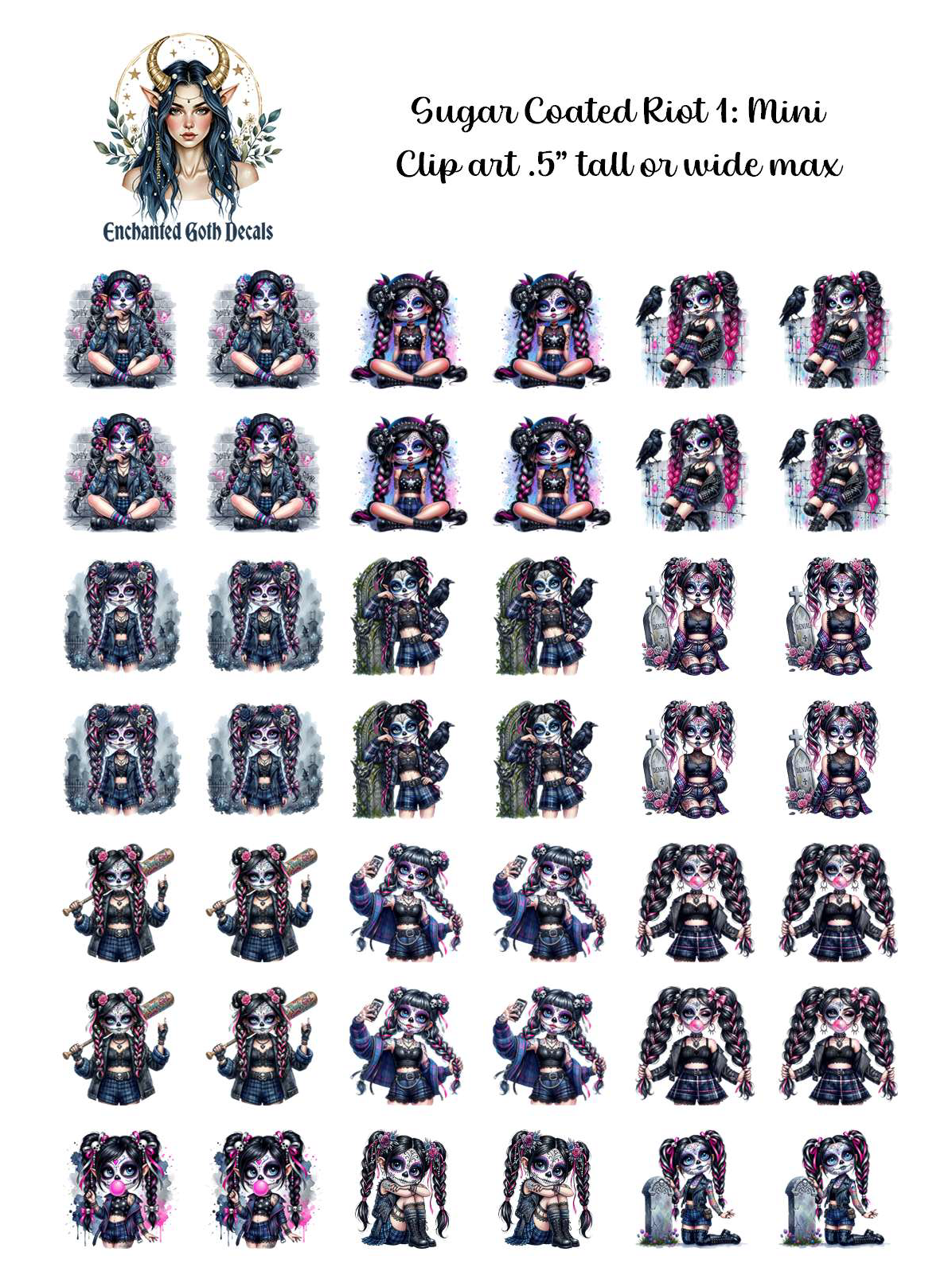 Sugar Coated Riot 1 - Clipart Mini