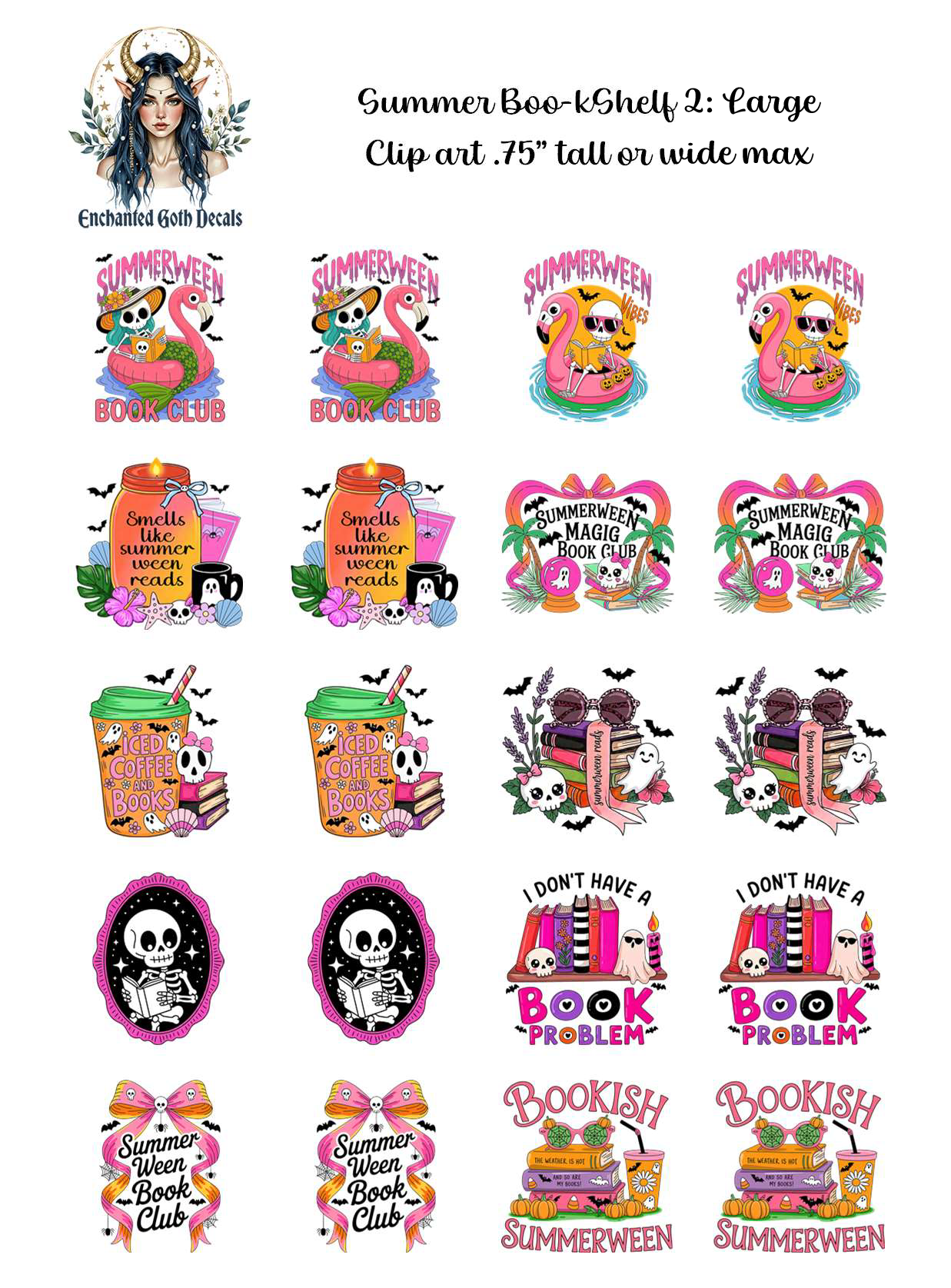 Summer Boo-kShelf 2 - Clipart