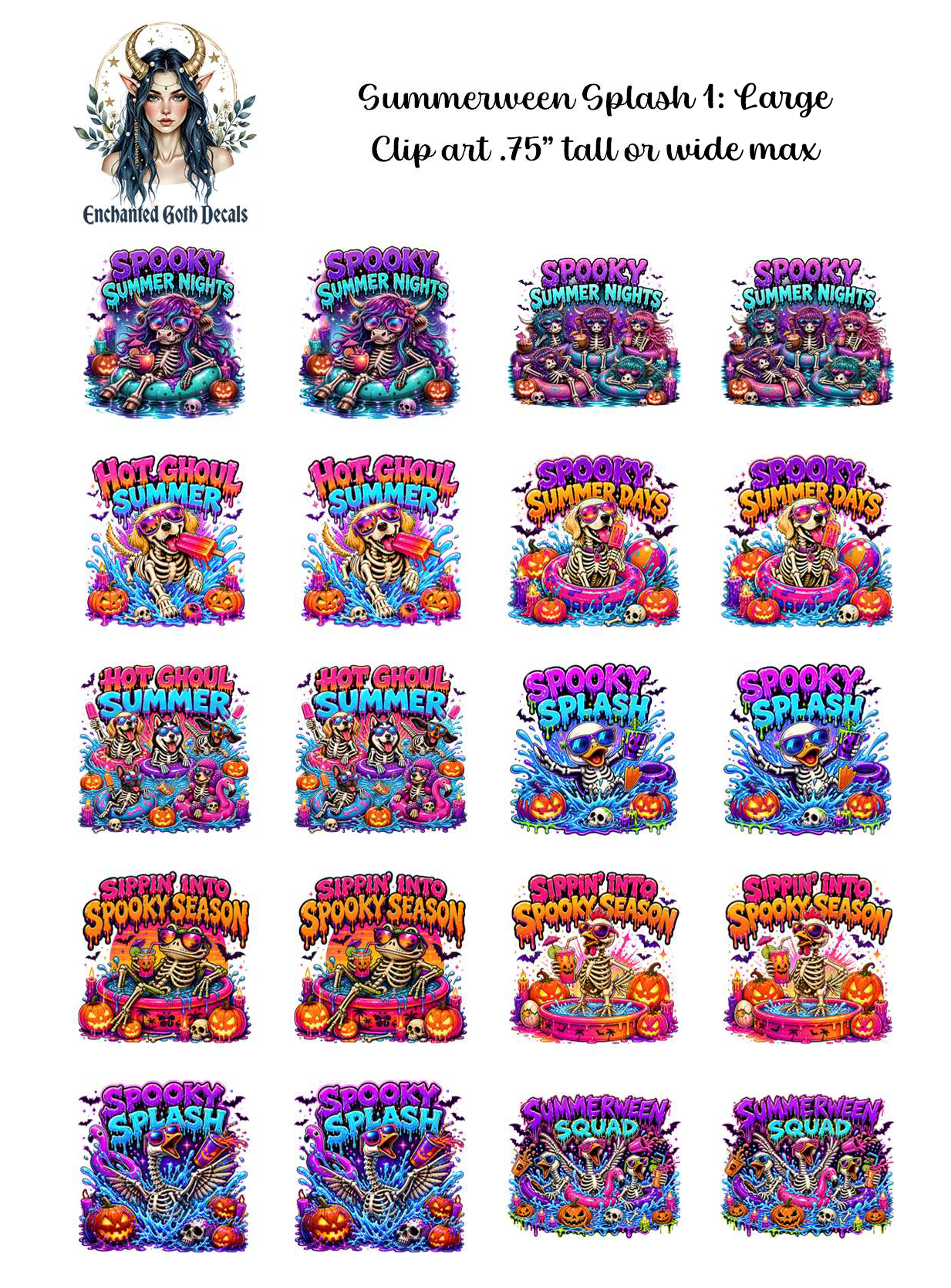 Summerween Splash 1 - Clipart