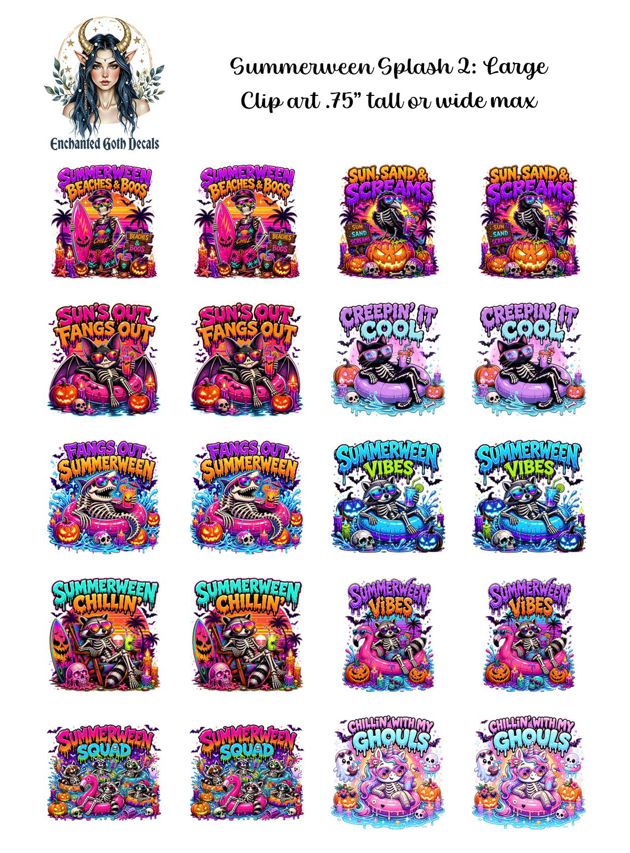 Summerween Splash 2 - Clipart