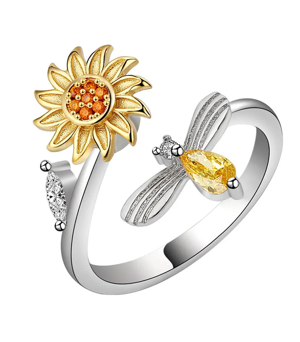 Sunflower Fidget Ring