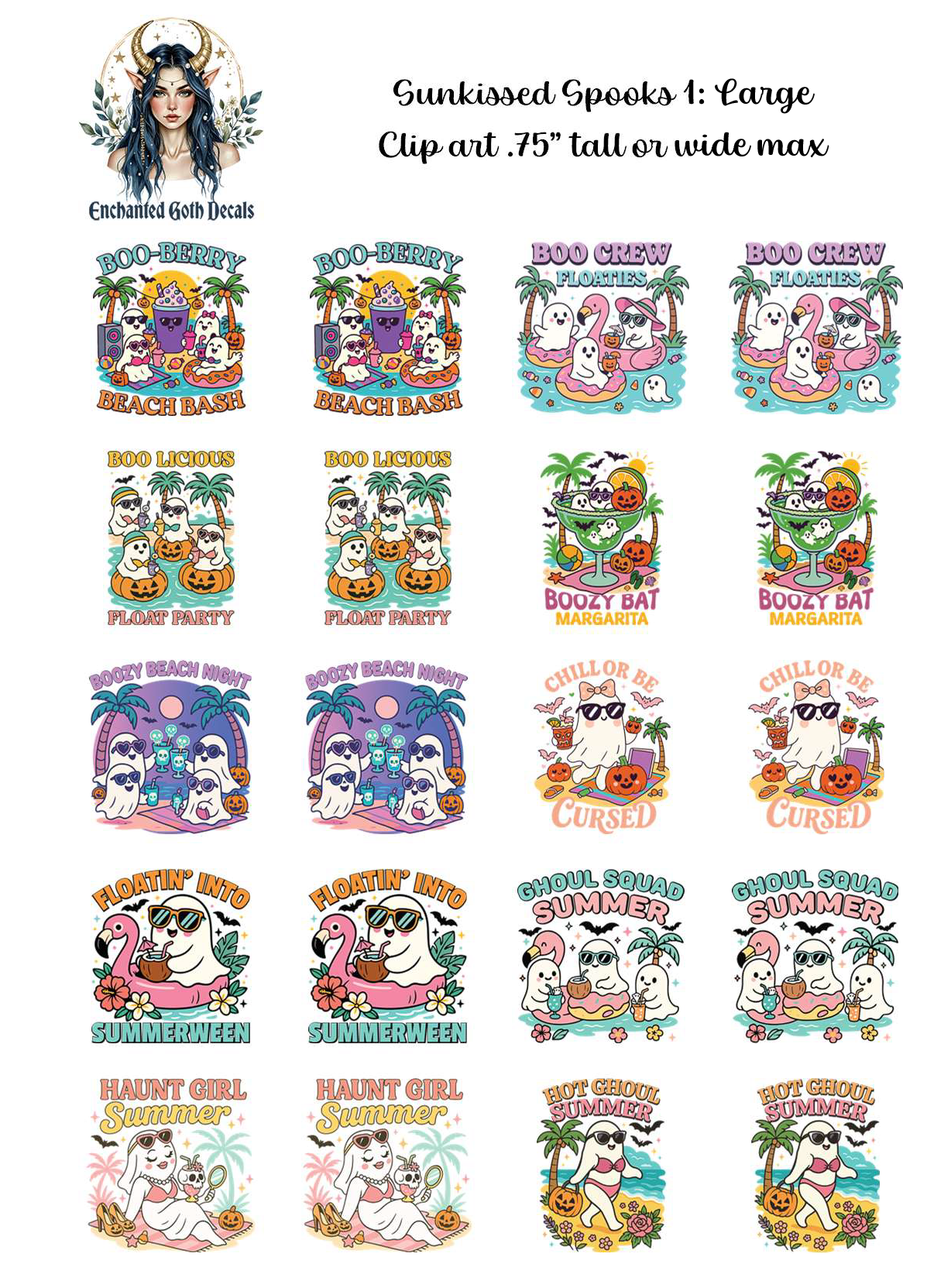 Sunkissed Spooks 1 - Clipart