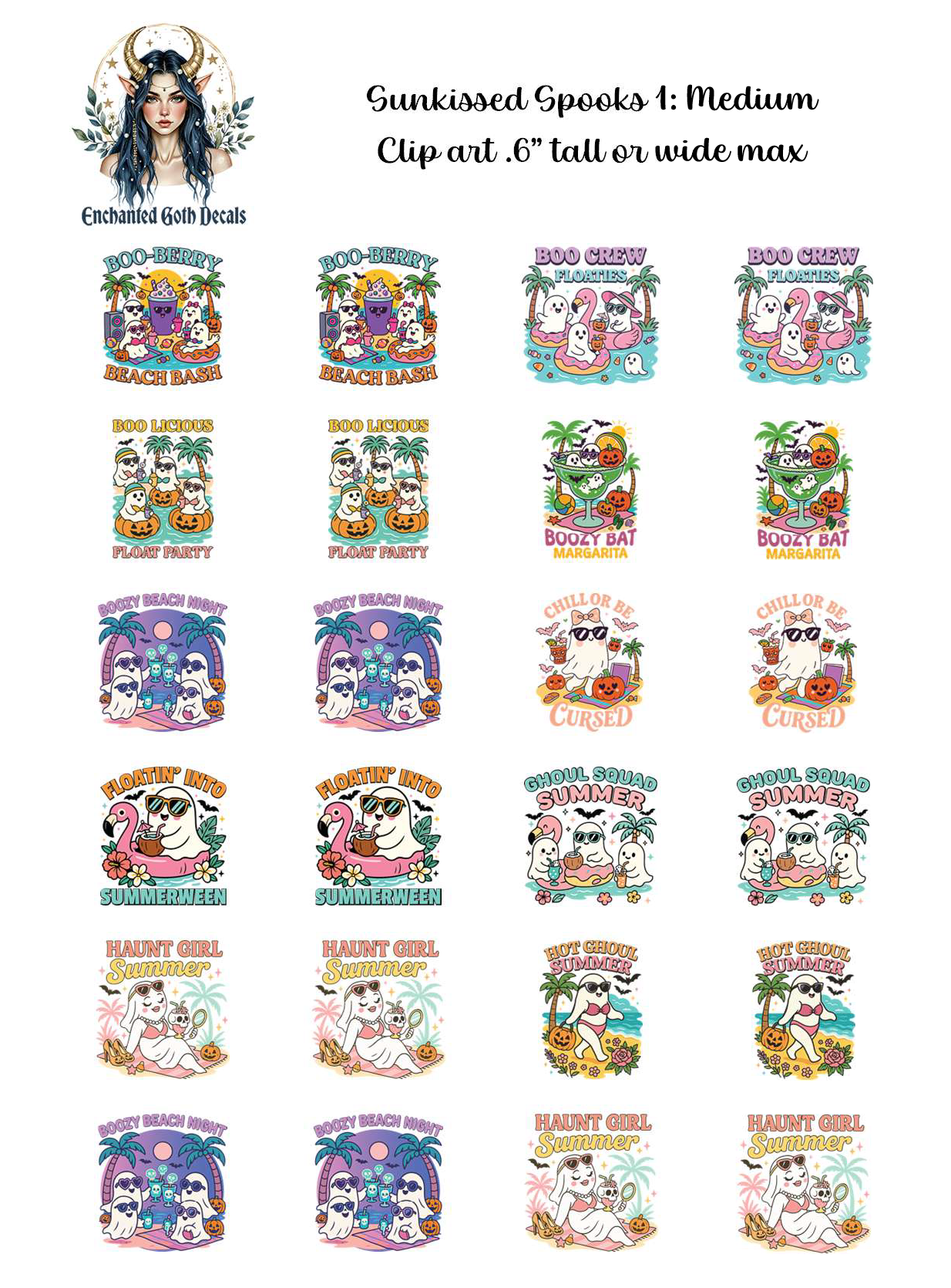Sunkissed Spooks 1 - Clipart