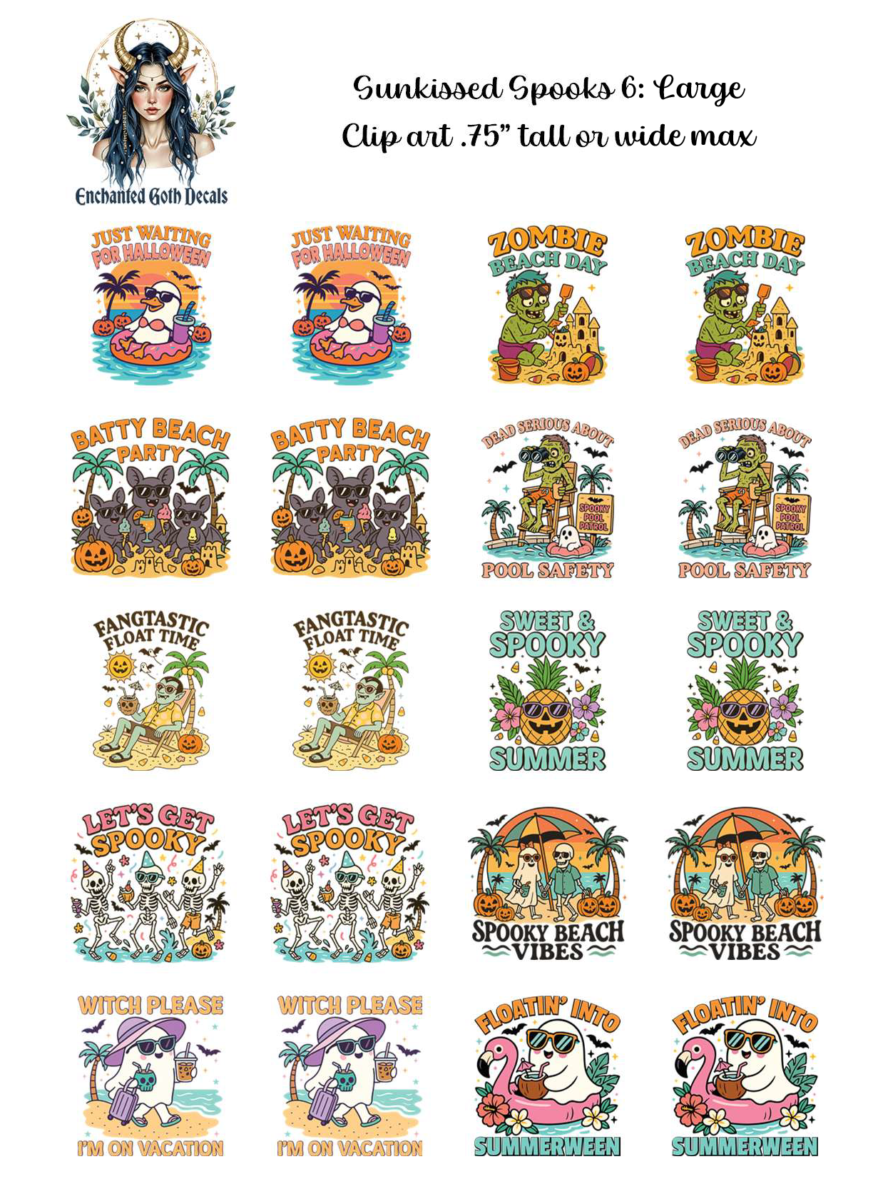 Sunkissed Spooks 6 - Clipart