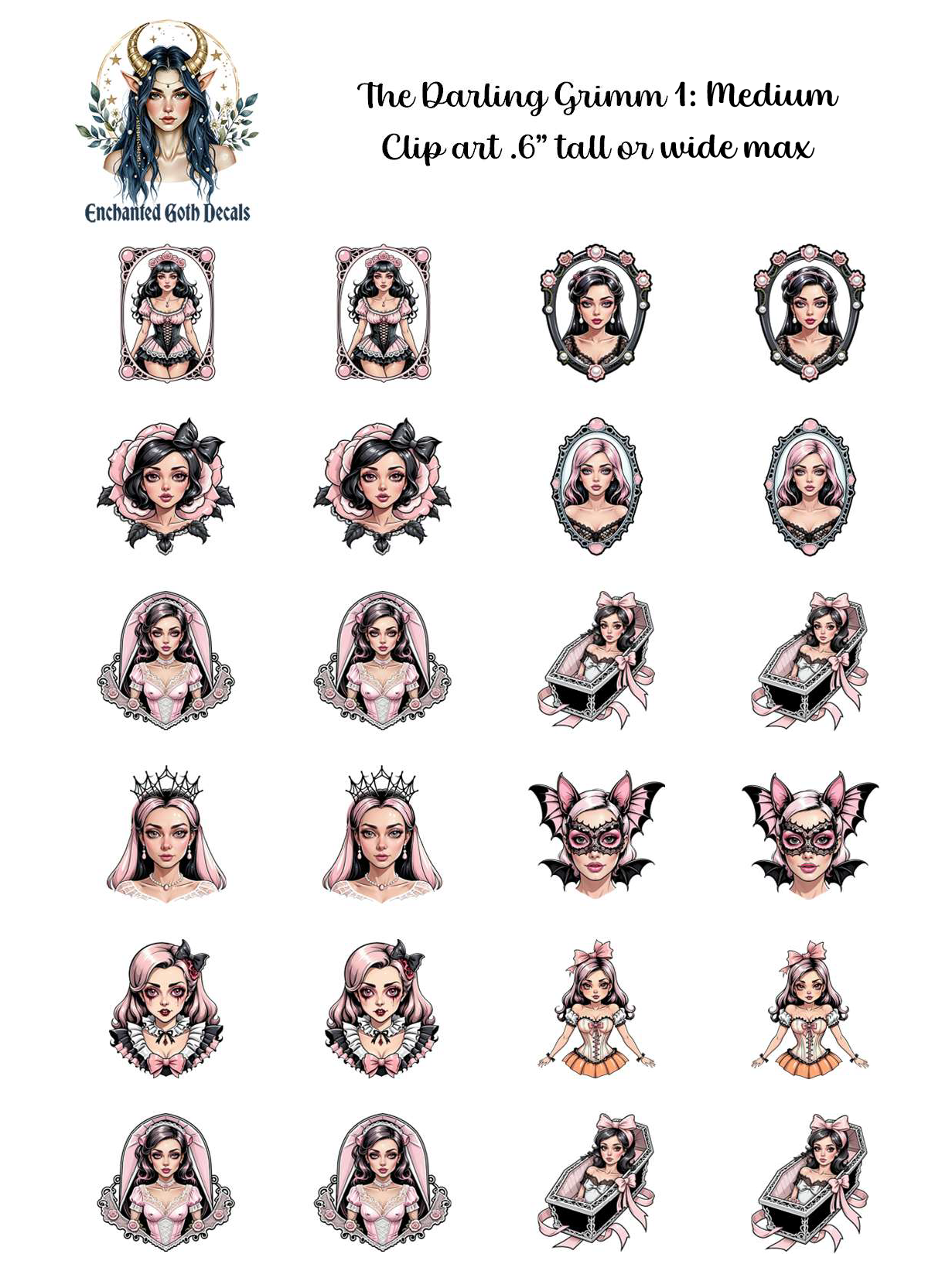 The Darling Grimm 1 - Clipart
