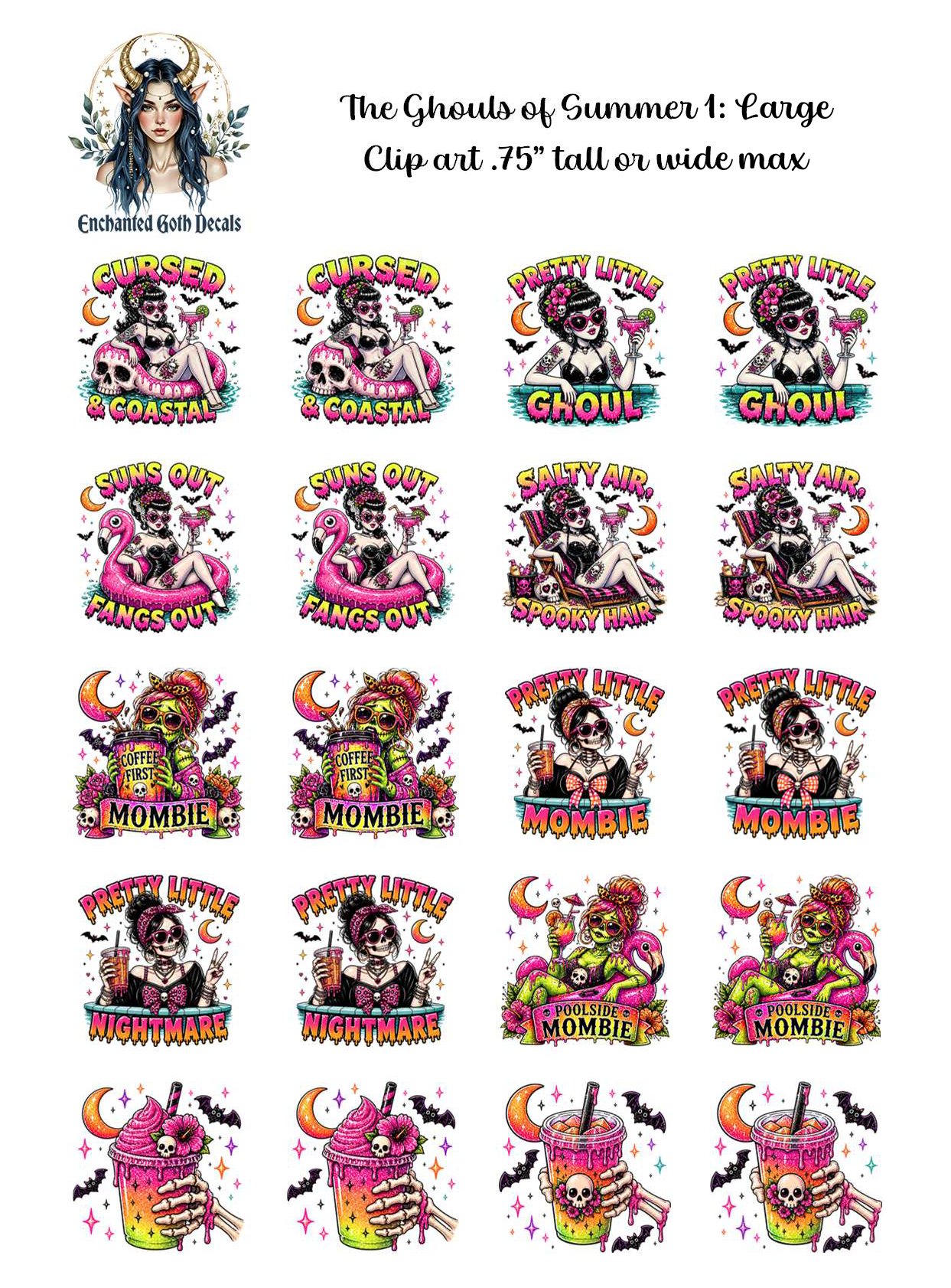 The Ghouls of Summer 1 - Clipart