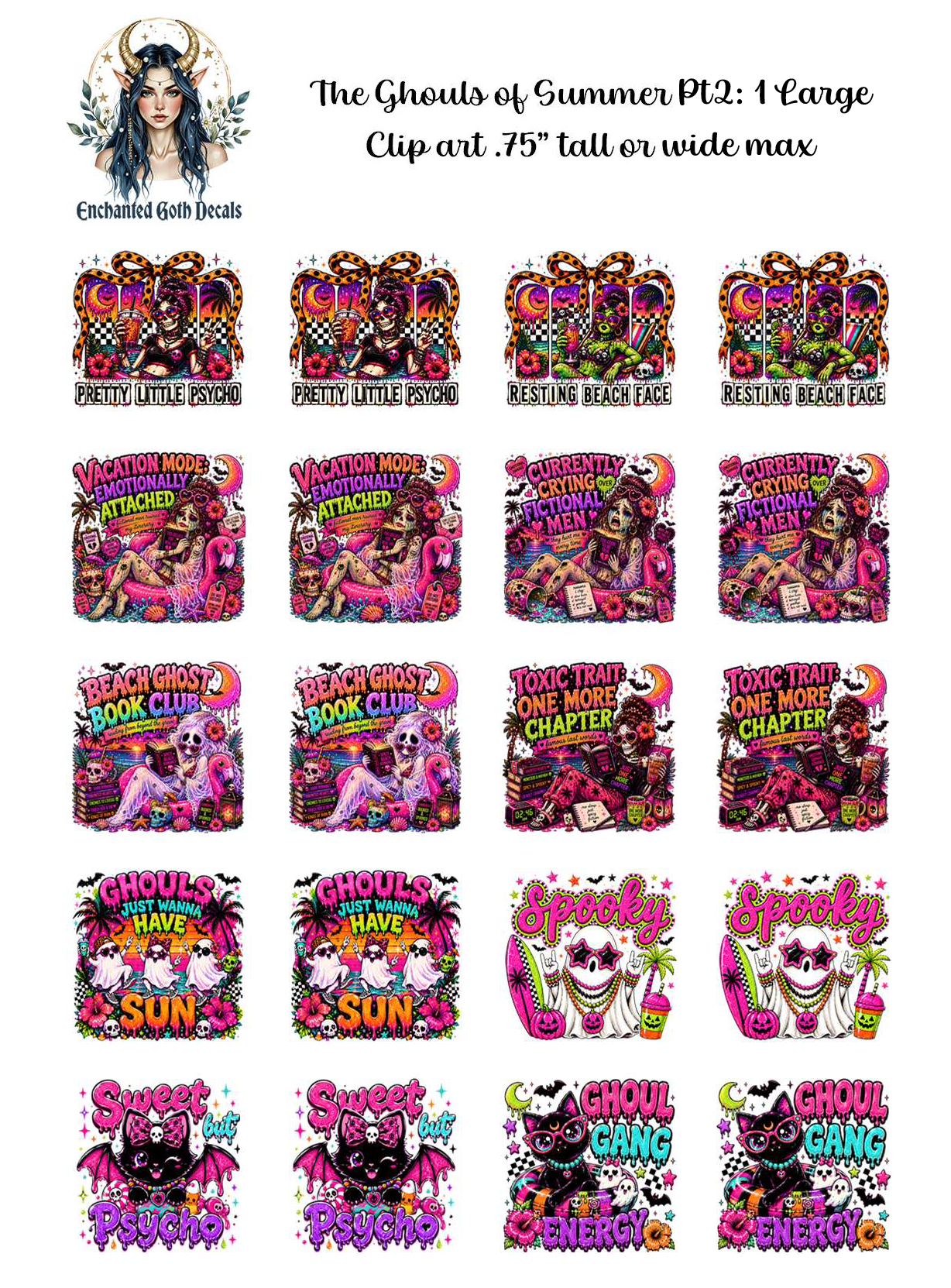 The Ghouls of Summer Part 2: 1 - Clipart