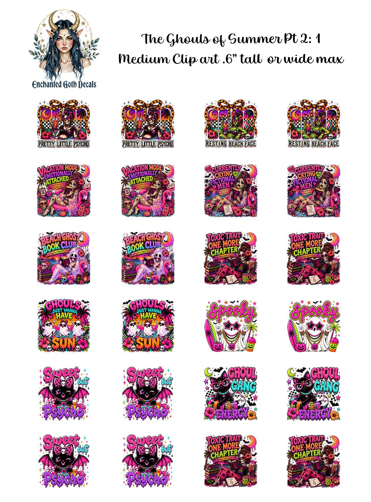 The Ghouls of Summer Part 2: 1 - Clipart
