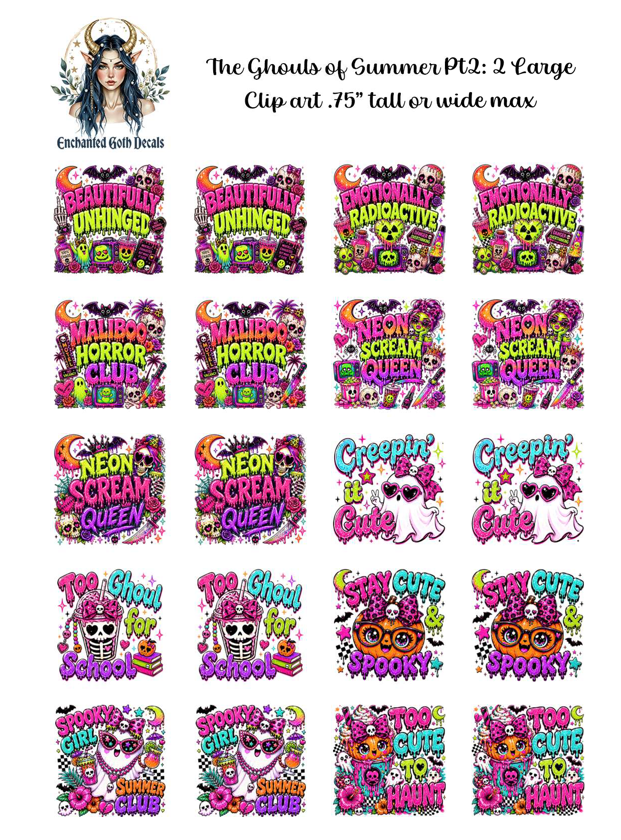 The Ghouls of Summer Part 2: 2 - Clipart
