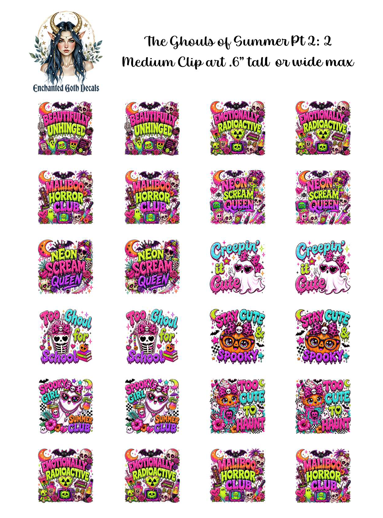 The Ghouls of Summer Part 2: 2 - Clipart