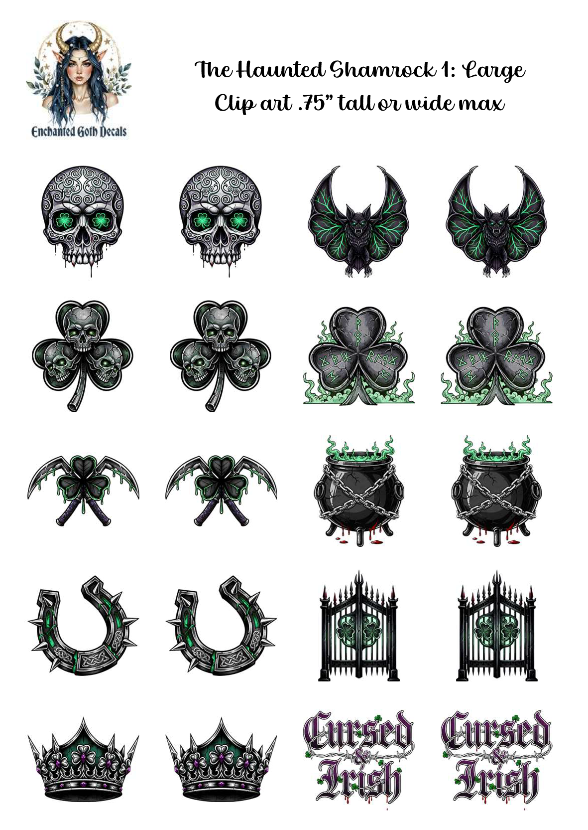 The Haunted Shamrock 1 - Clipart
