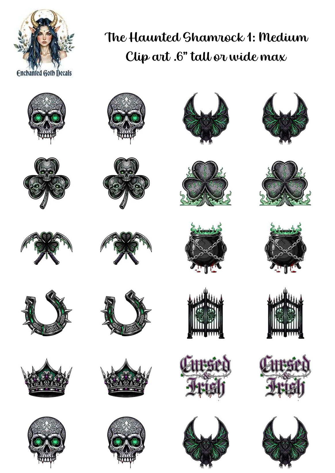 The Haunted Shamrock 1 - Clipart