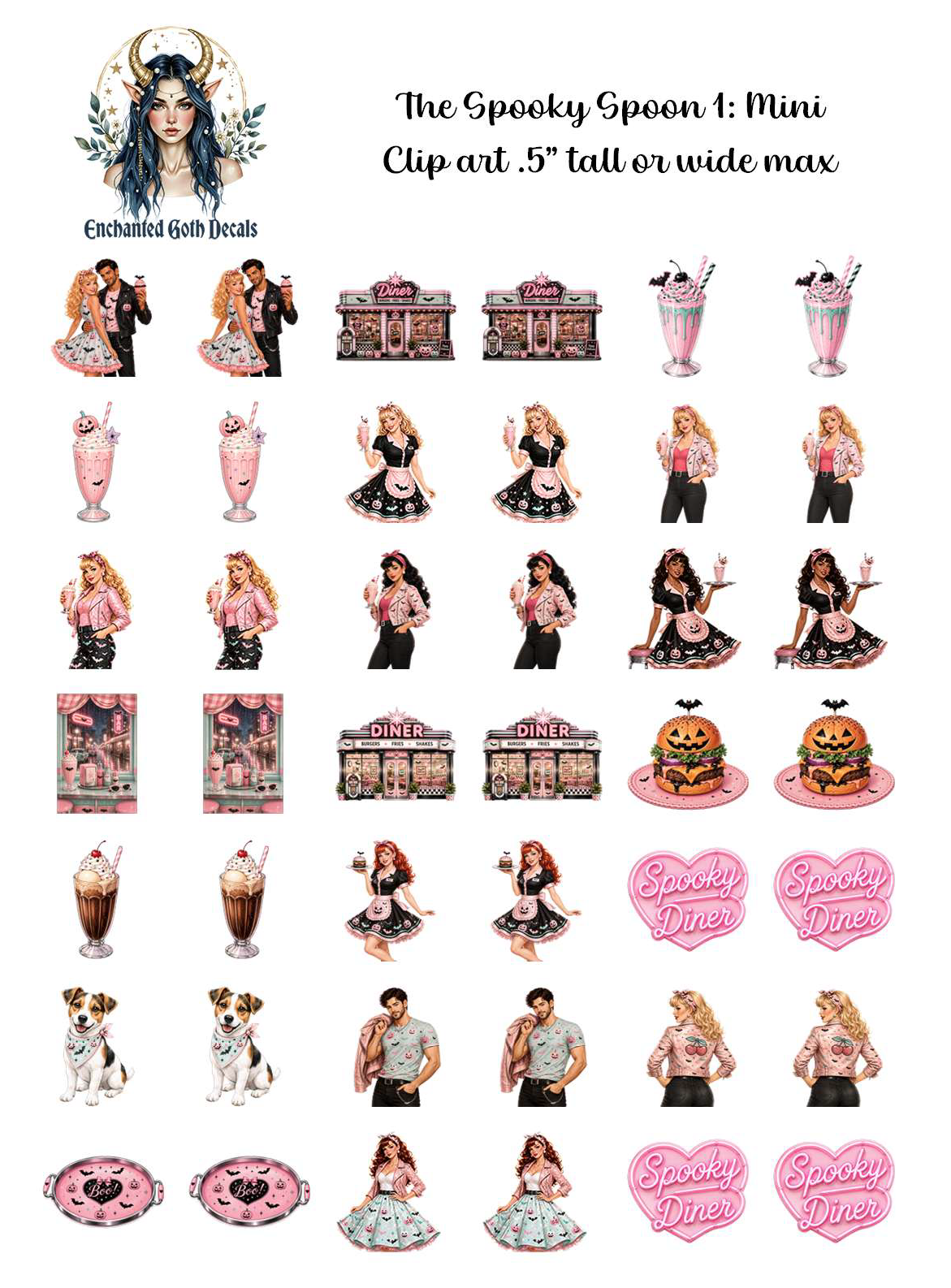 The Spooky Spoon 1 - Clipart Mini
