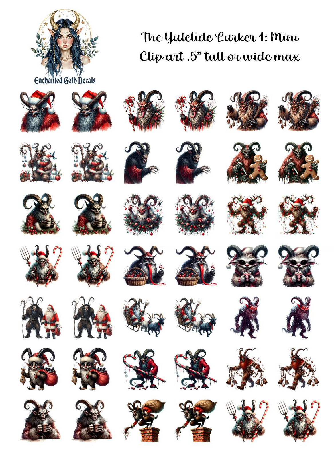The Yuletide Lurker 1 - Clipart Mini