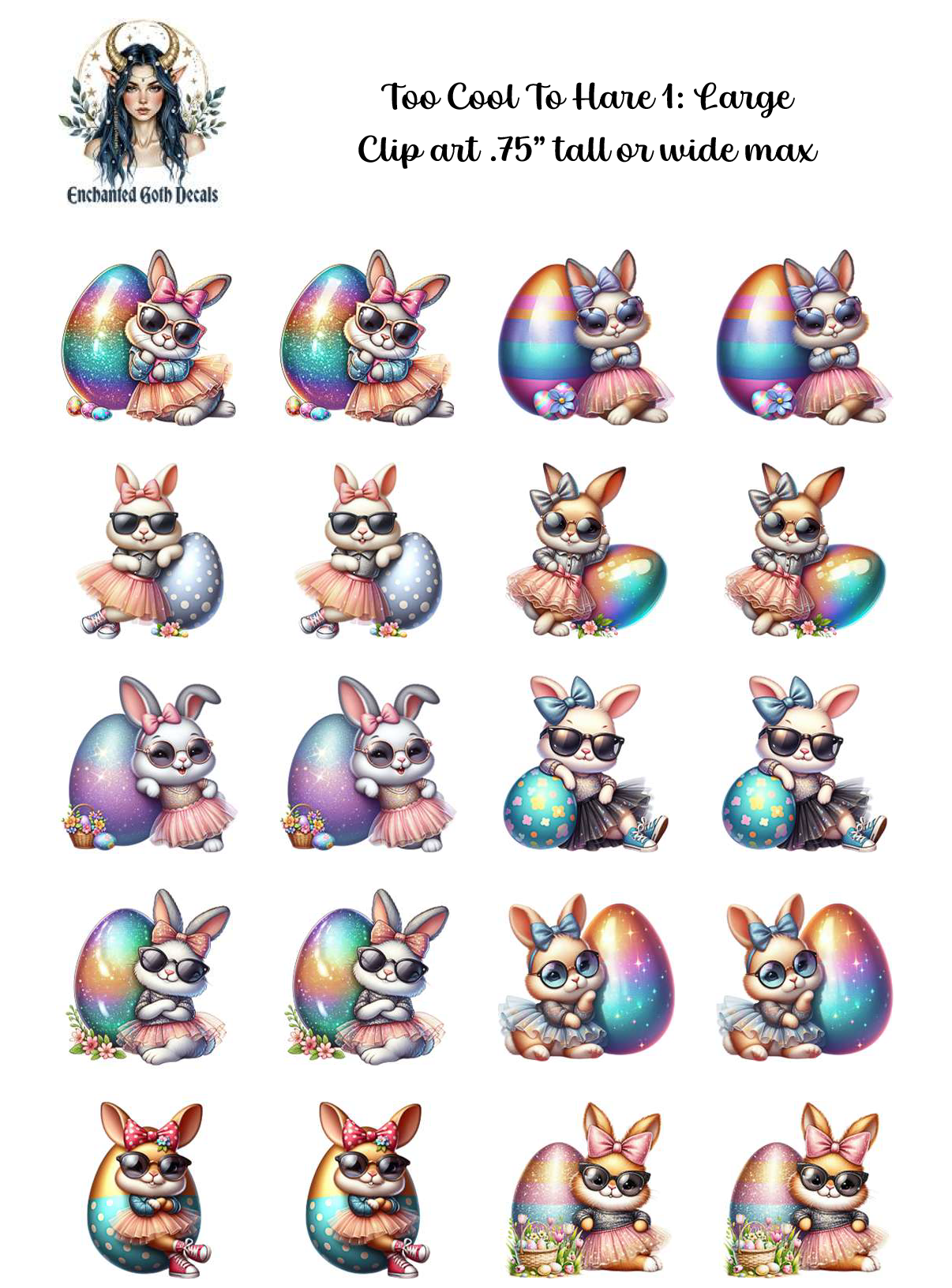 Too Cool to Hare 1 - Clipart