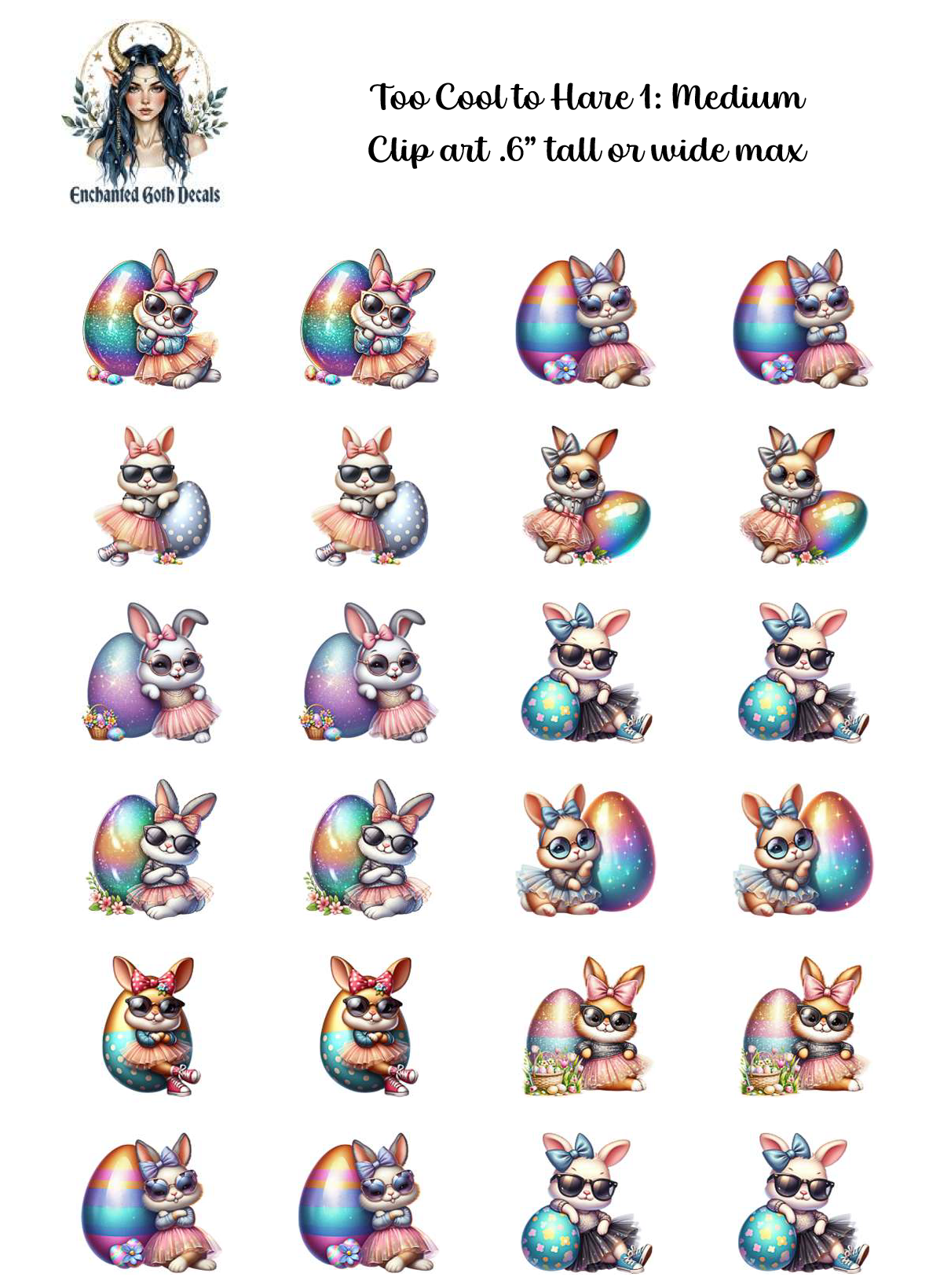 Too Cool to Hare 1 - Clipart