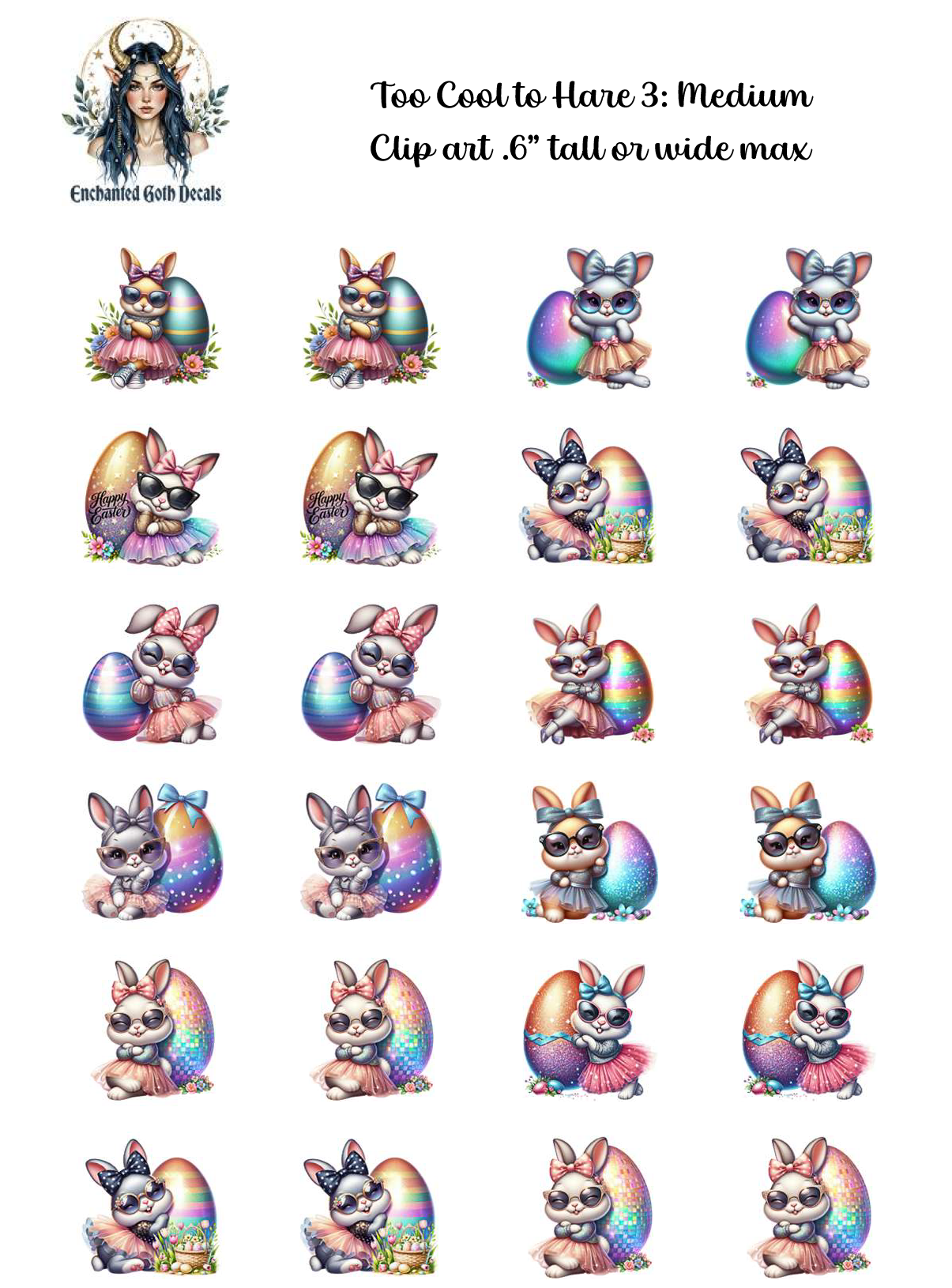 Too Cool to Hare 3 - Clipart