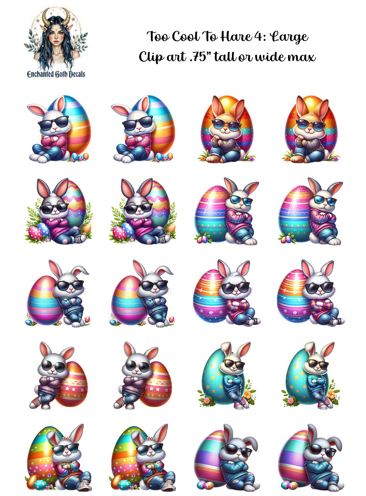 Too Cool to Hare 4 - Clipart