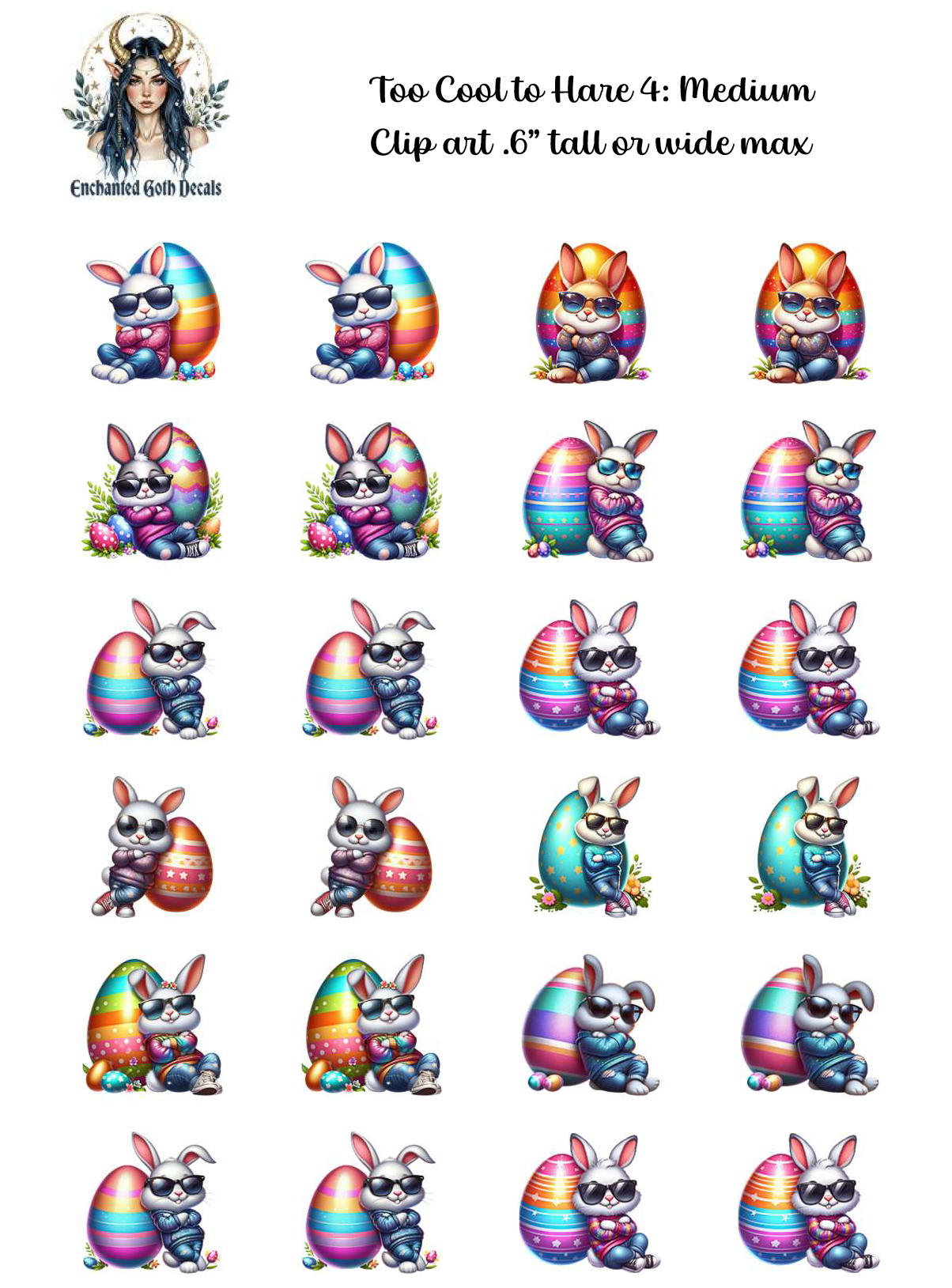 Too Cool to Hare 4 - Clipart