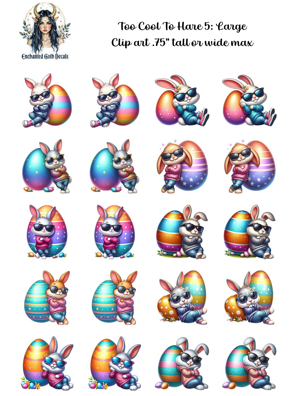 Too Cool to Hare 5 - Clipart