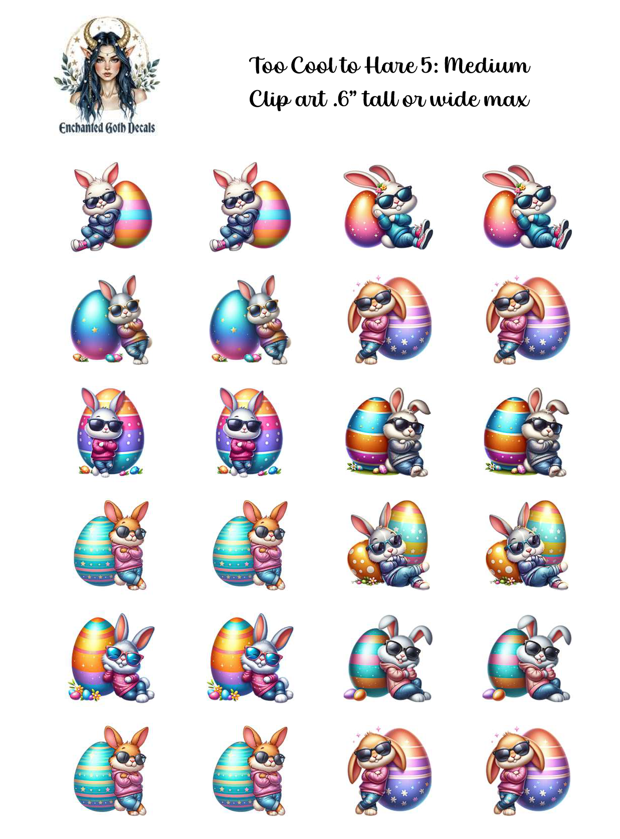 Too Cool to Hare 5 - Clipart