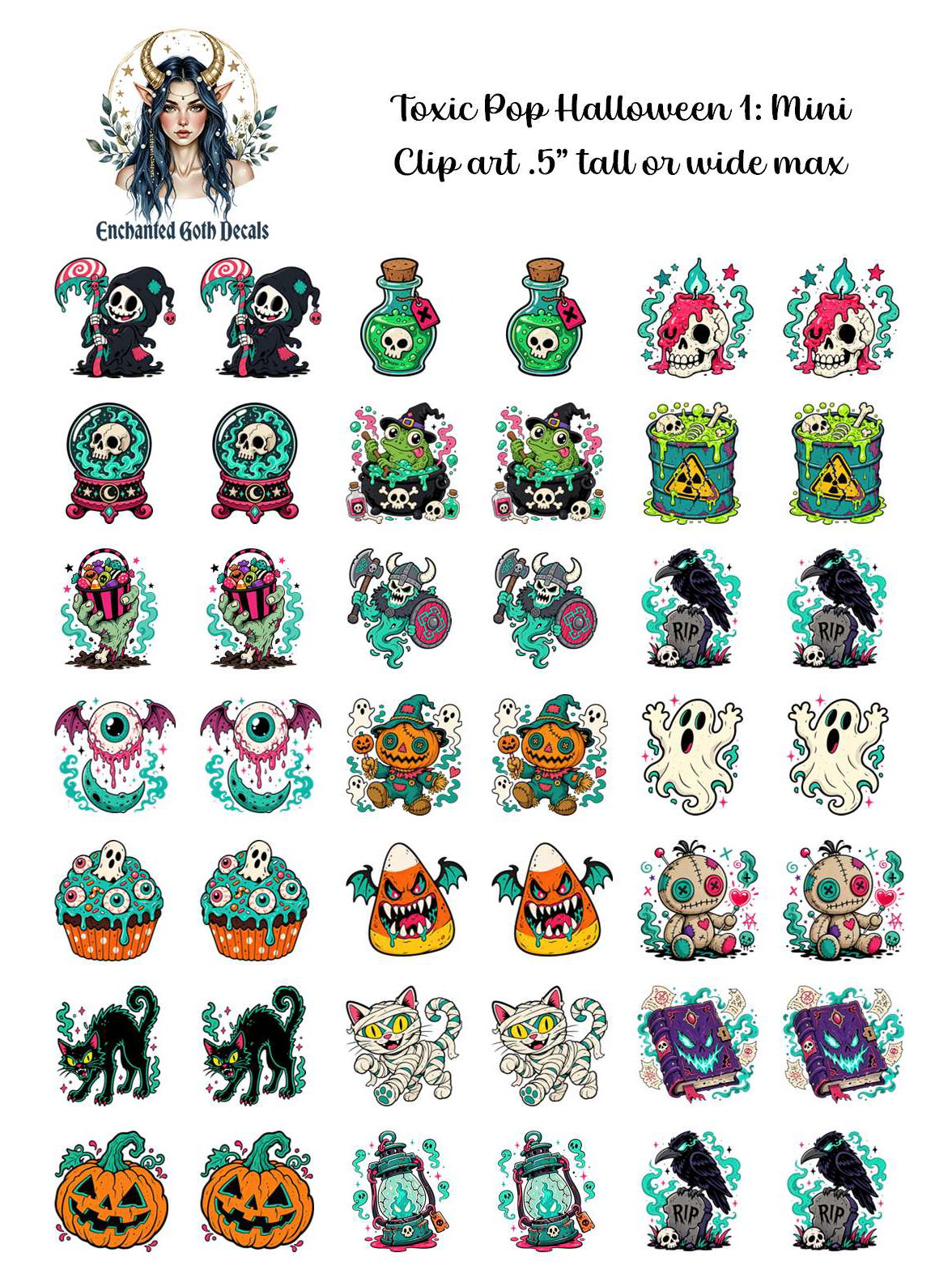 Toxic Pop Halloween 1 - Clipart Mini
