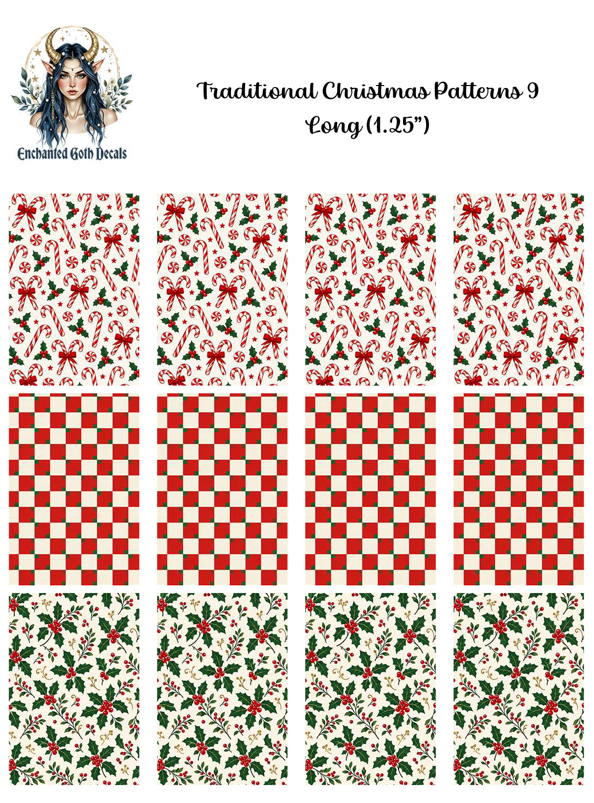 Traditional Christmas Patterns 9 - Long