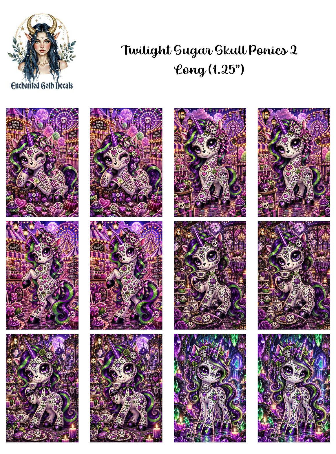 Twilight Sugar Skull Ponies 2