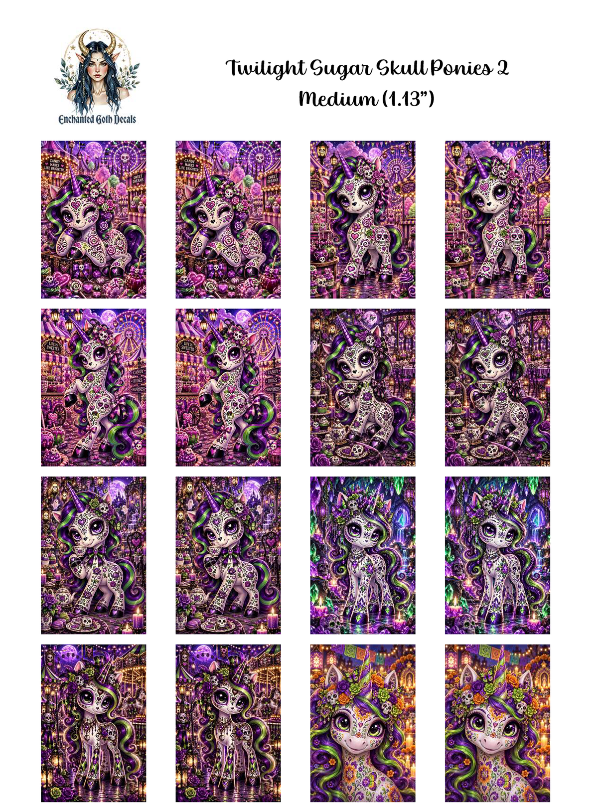 Twilight Sugar Skull Ponies 2