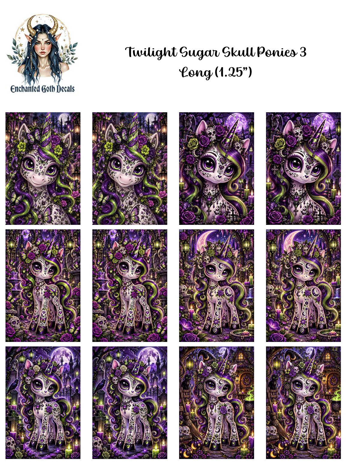 Twilight Sugar Skull Ponies 3