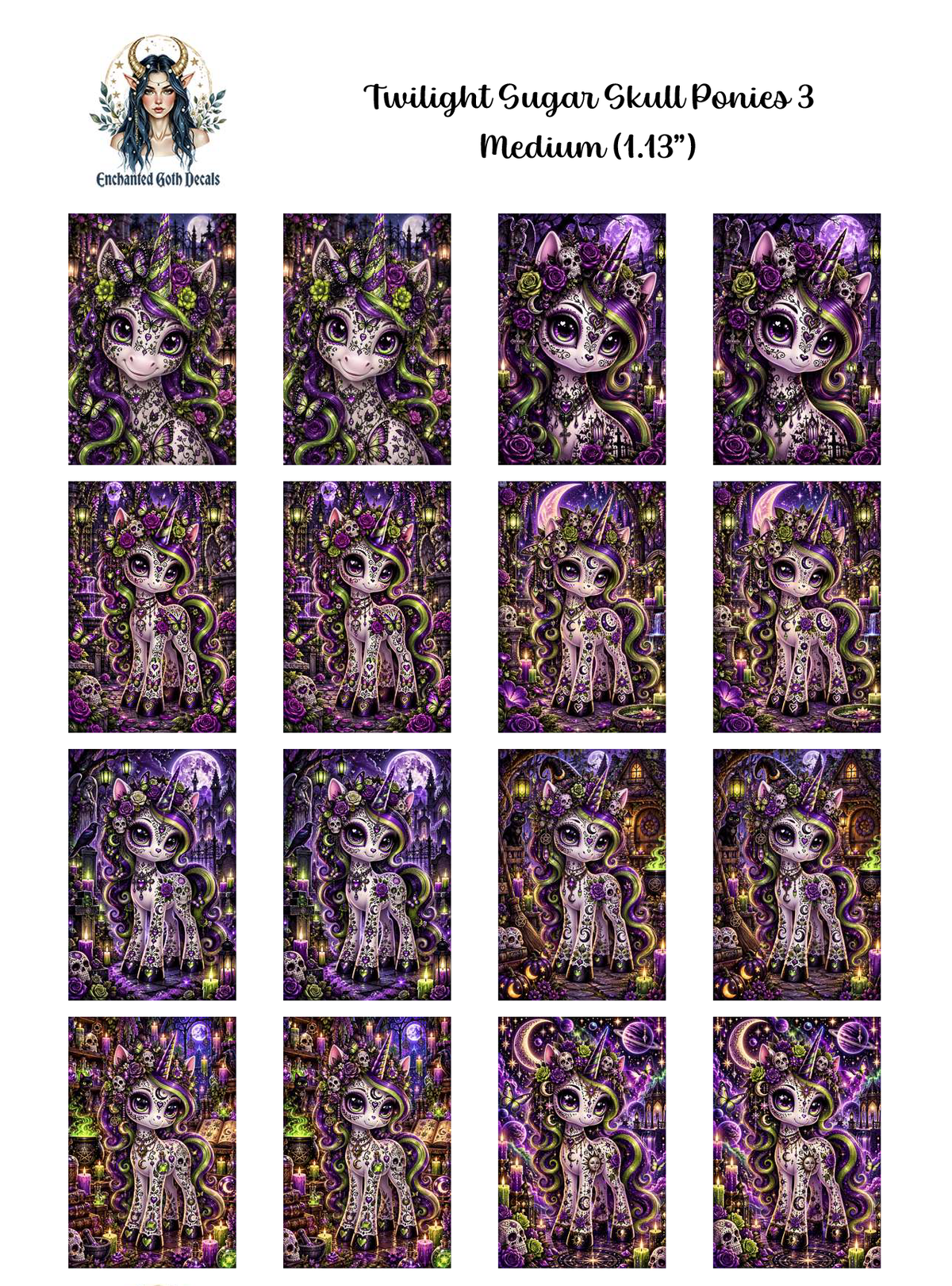 Twilight Sugar Skull Ponies 3