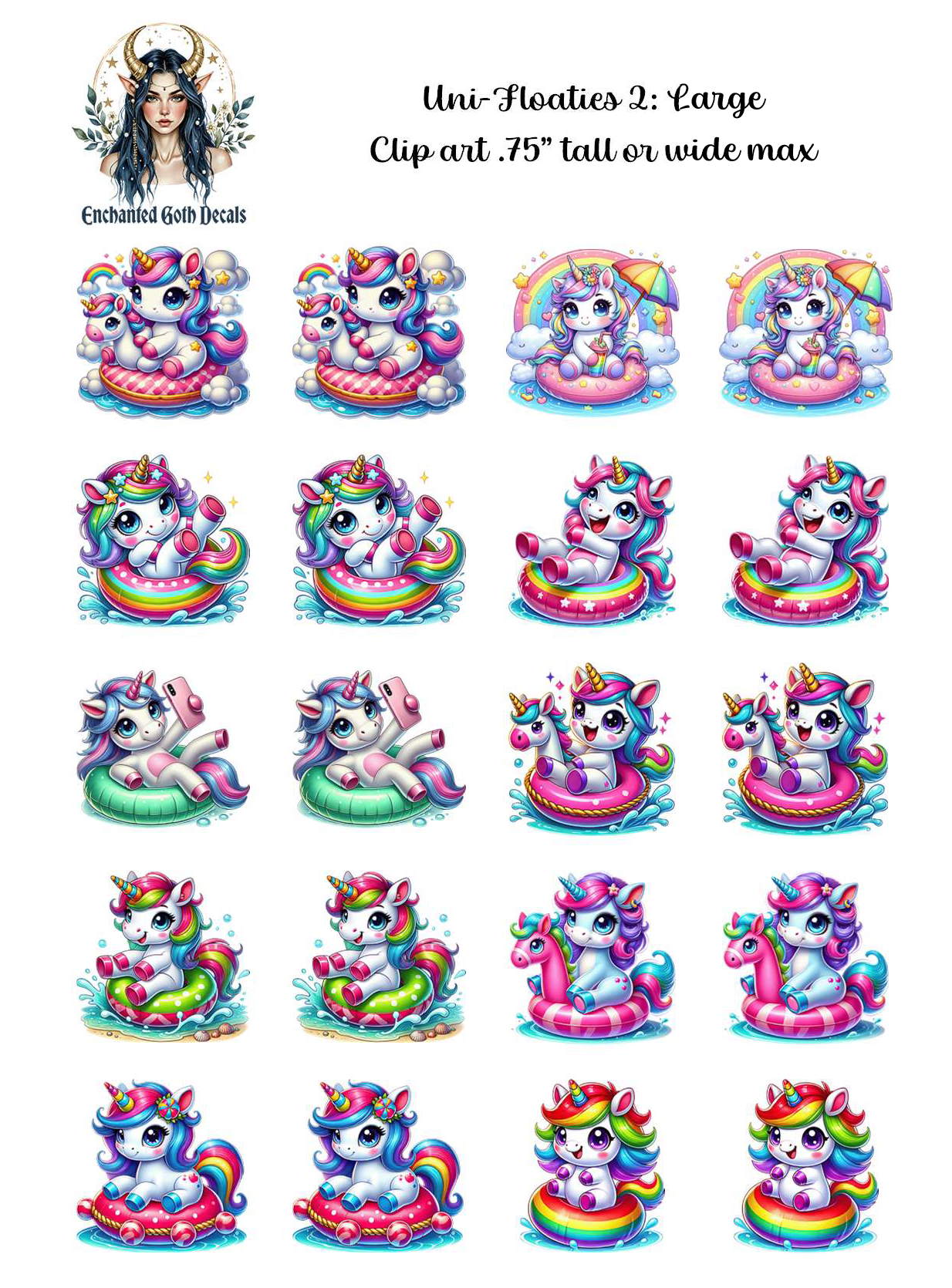 Uni-Floaties 2 - Clipart