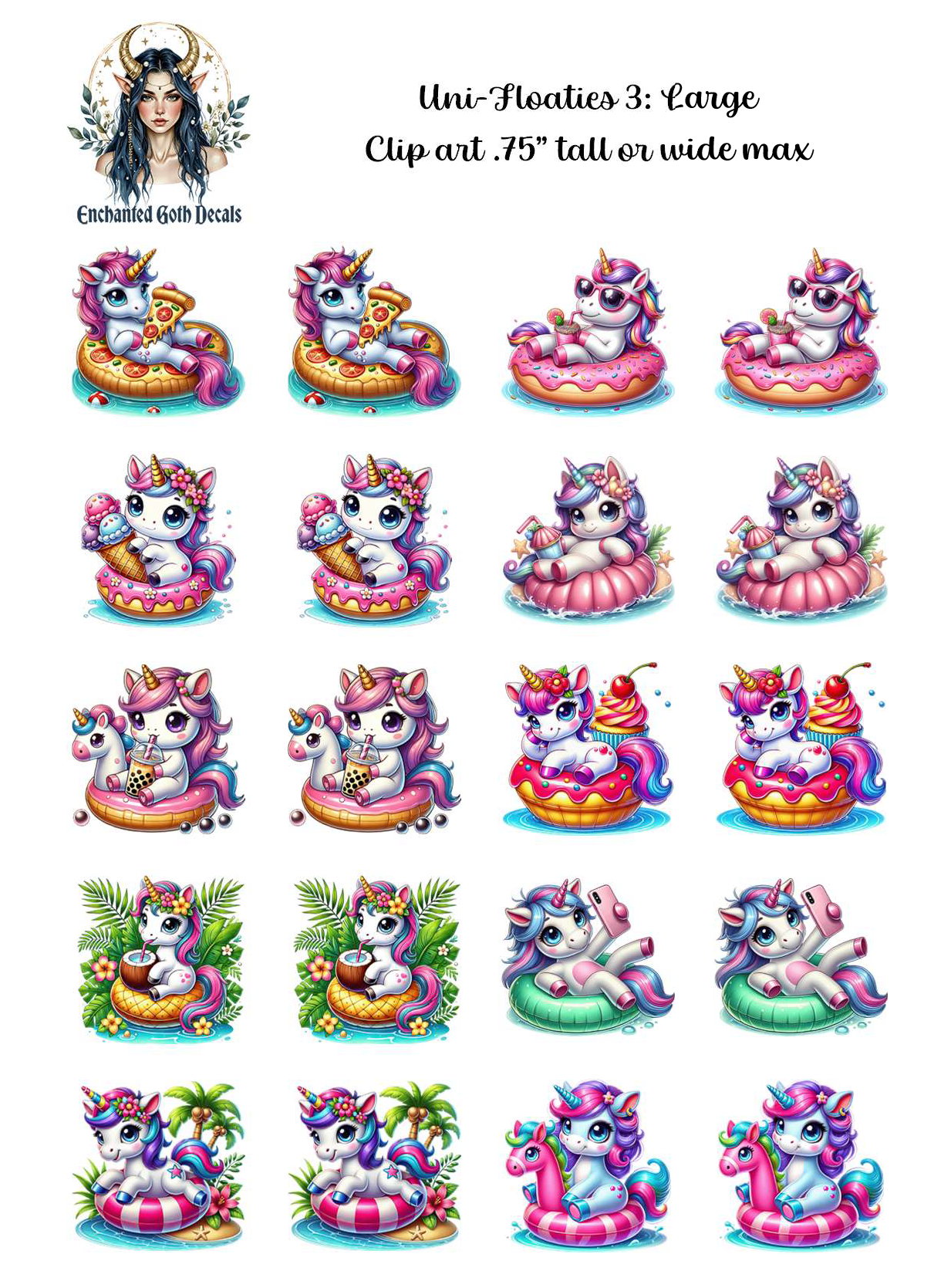 Uni-Floaties 3 - Clipart