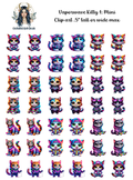 Vaporwave Kitty 1 - Clipart Mini