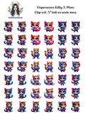 Vaporwave Kitty 2 - Clipart Mini