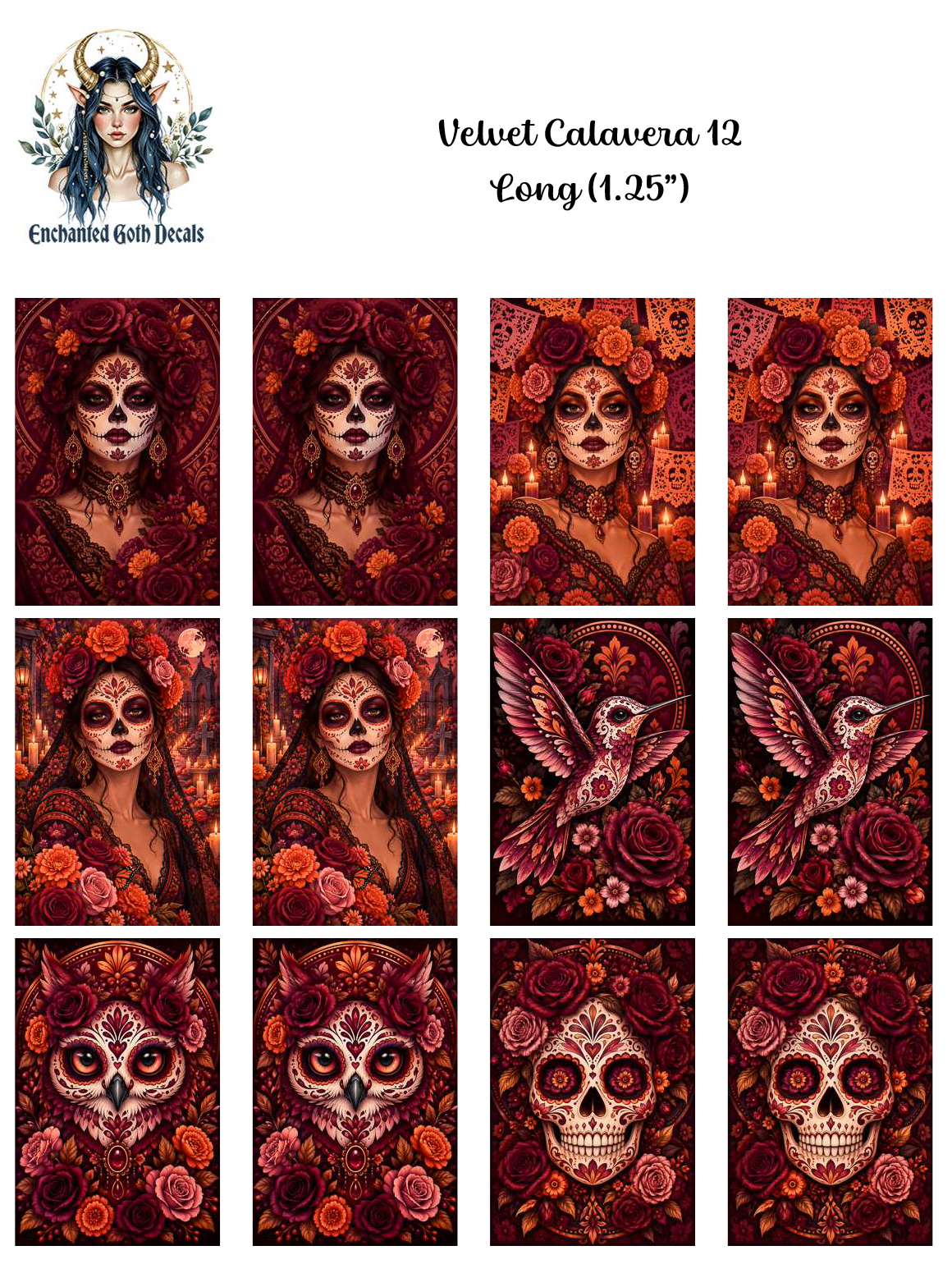 Velvet Calavera 12 - Long