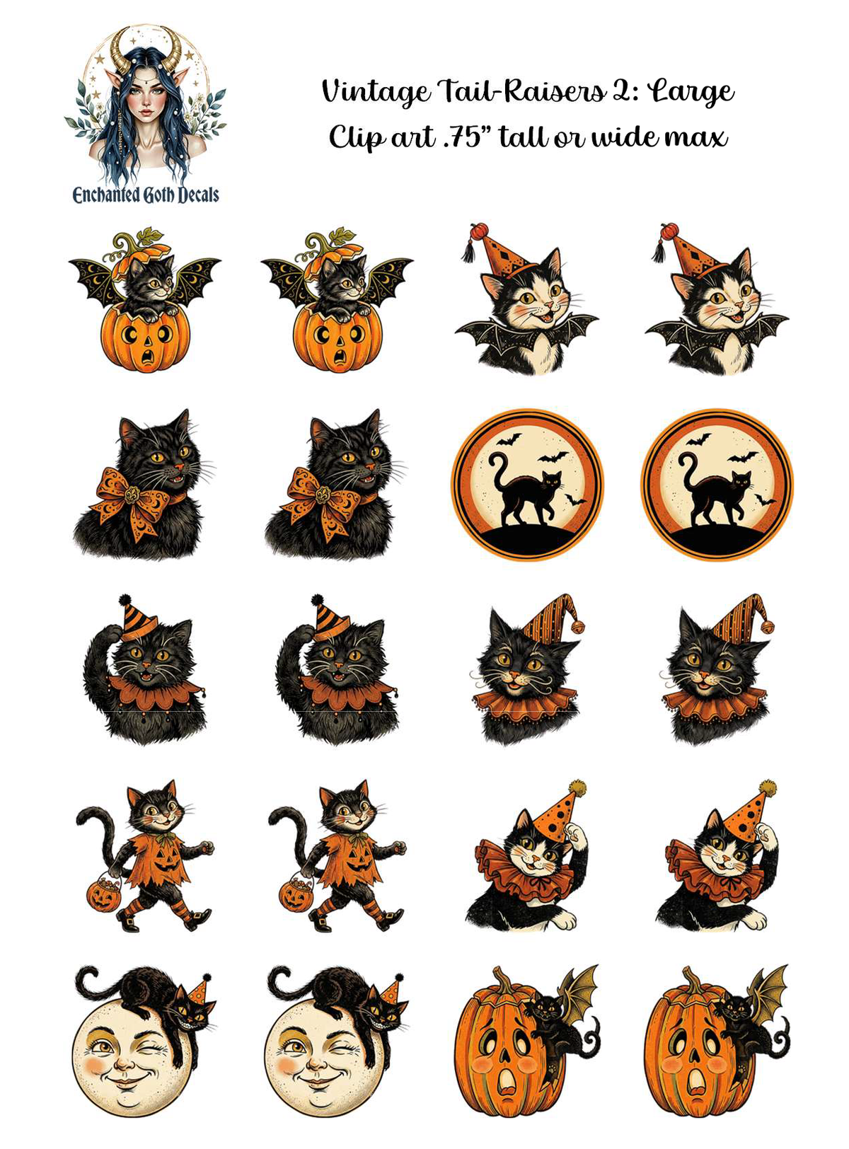 Vintage Tail-Raisers 2 - Clipart