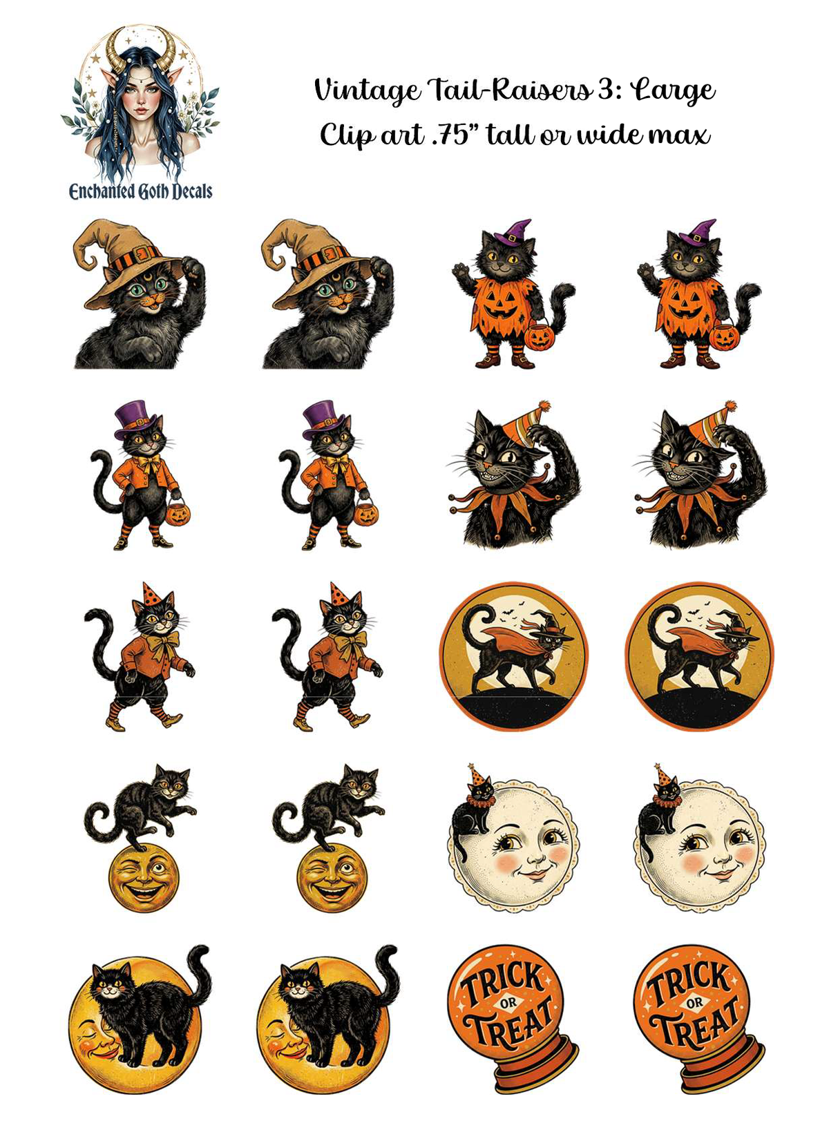 Vintage Tail-Raisers 3 - Clipart