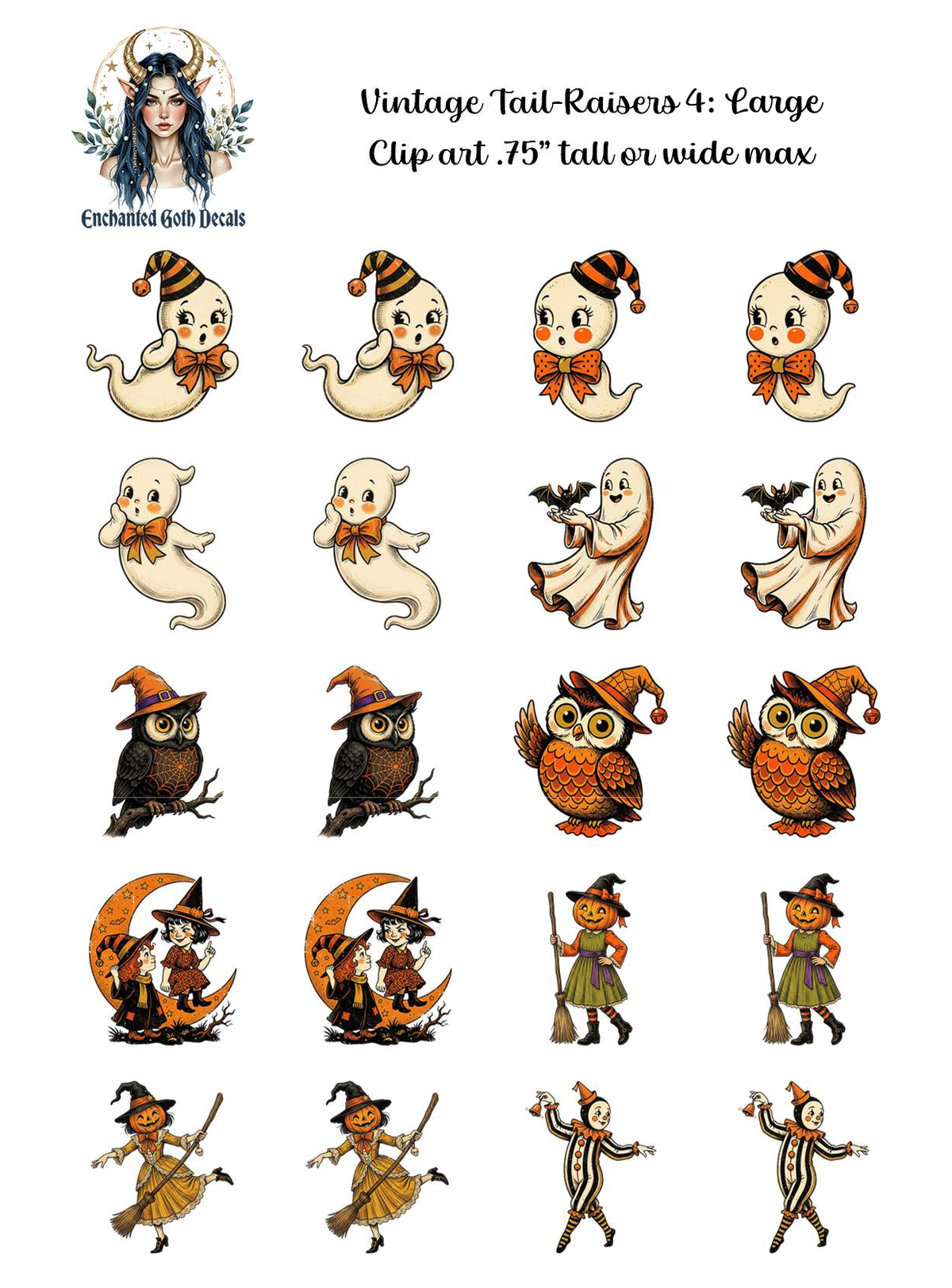 Vintage Tail-Raisers 4 - Clipart