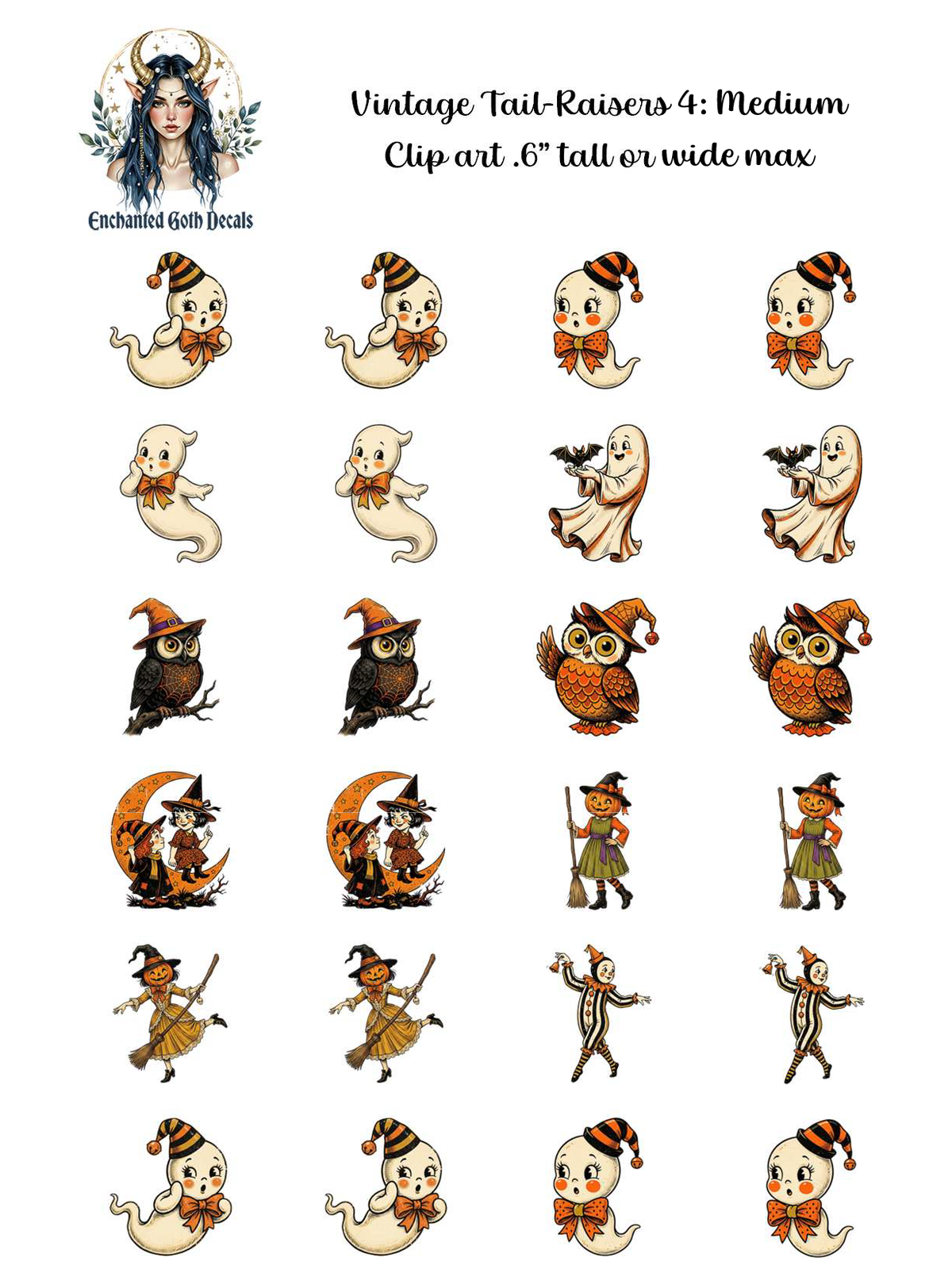 Vintage Tail-Raisers 4 - Clipart