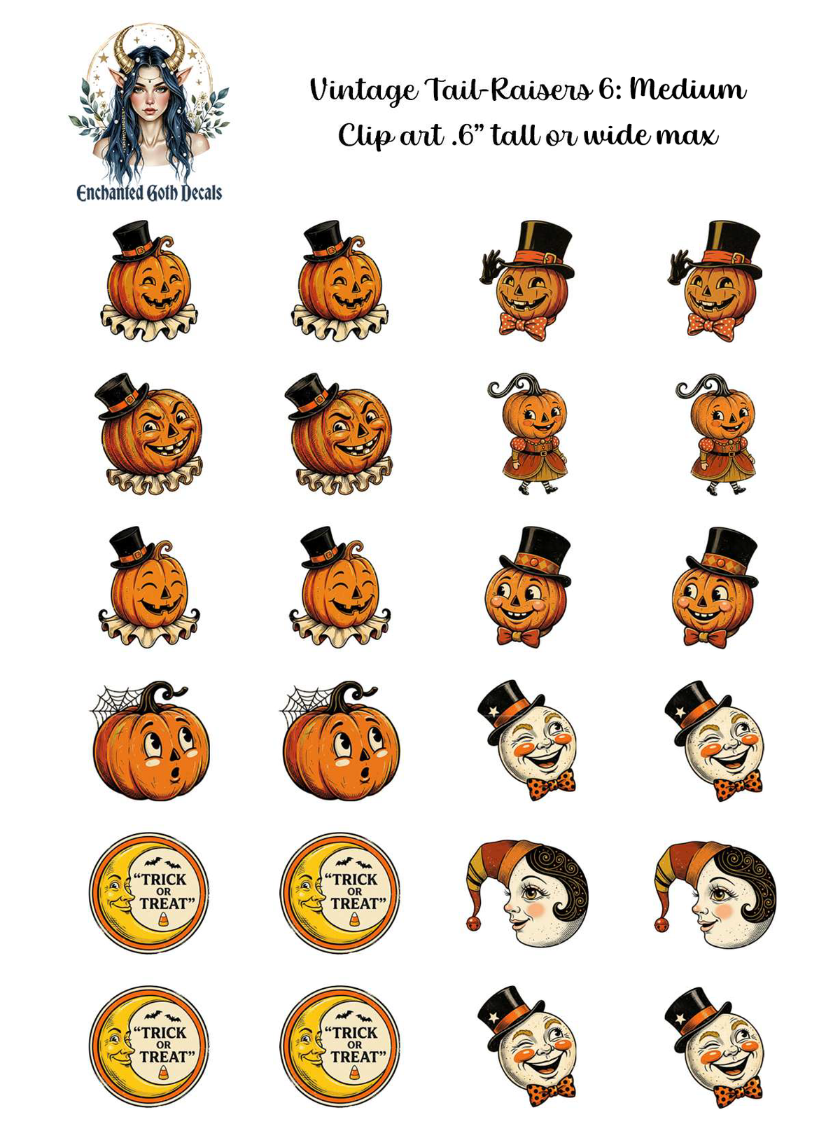 Vintage Tail-Raisers 6 - Clipart