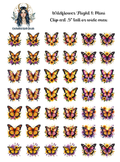 Wildflower Flight 1 - Clipart Mini