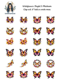 Wildflower Flight 3 - Clipart
