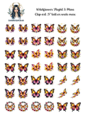 Wildflower Flight 3 - Clipart Mini