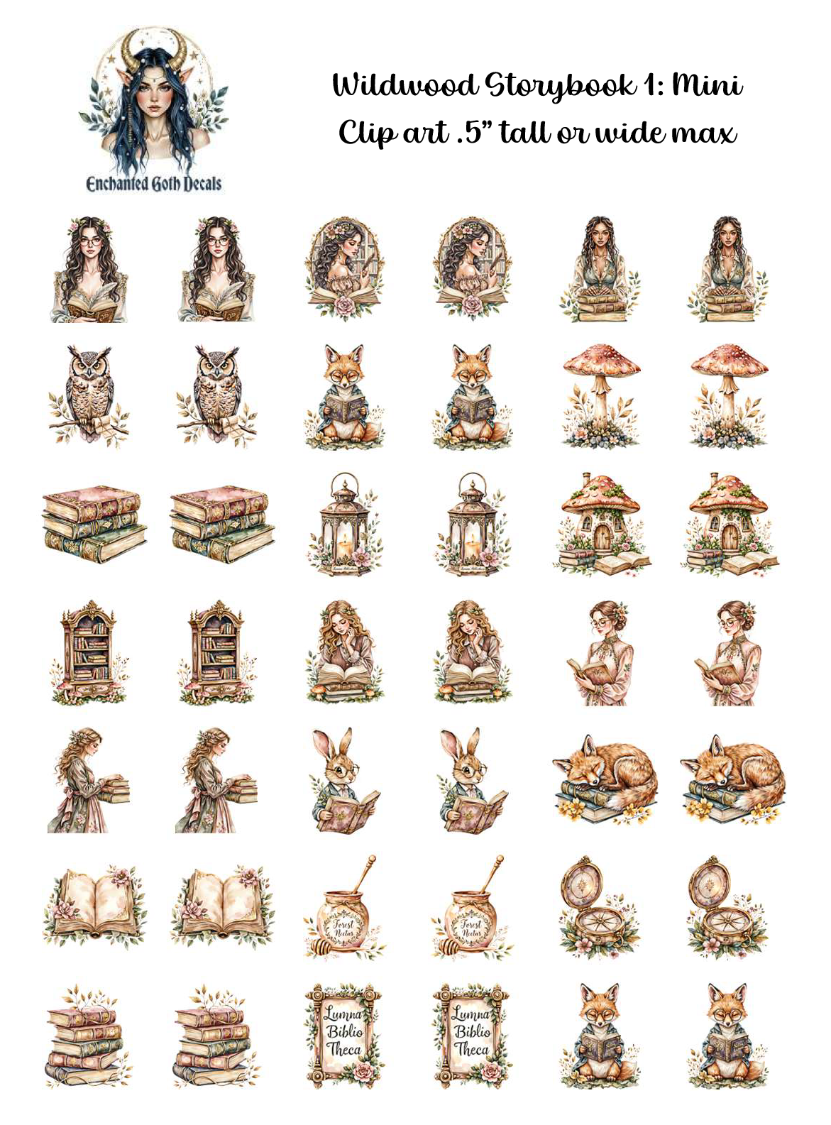 Wildwood Storybook 1 - Clipart Mini