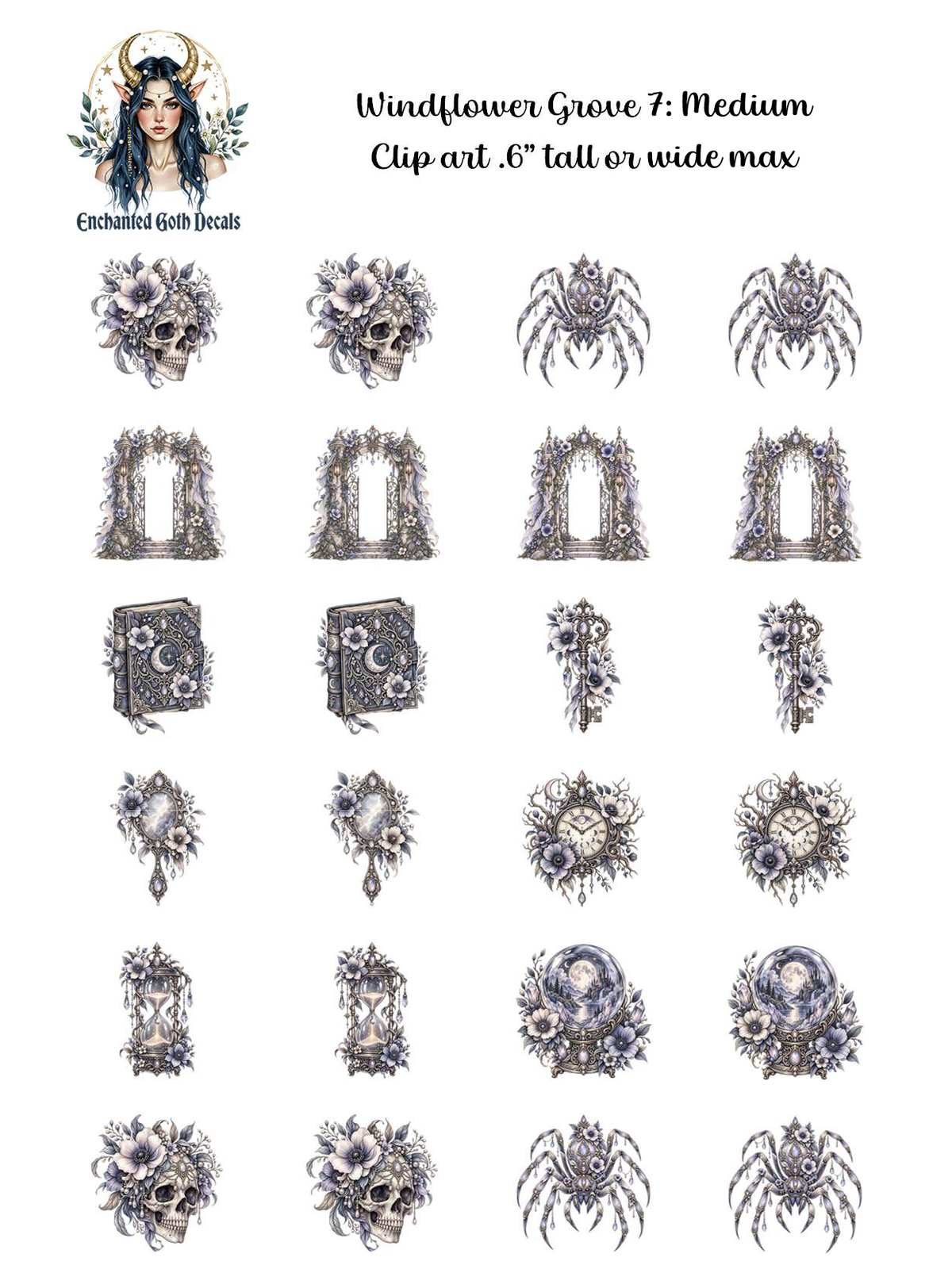 Windflower Grove 7 - Clipart